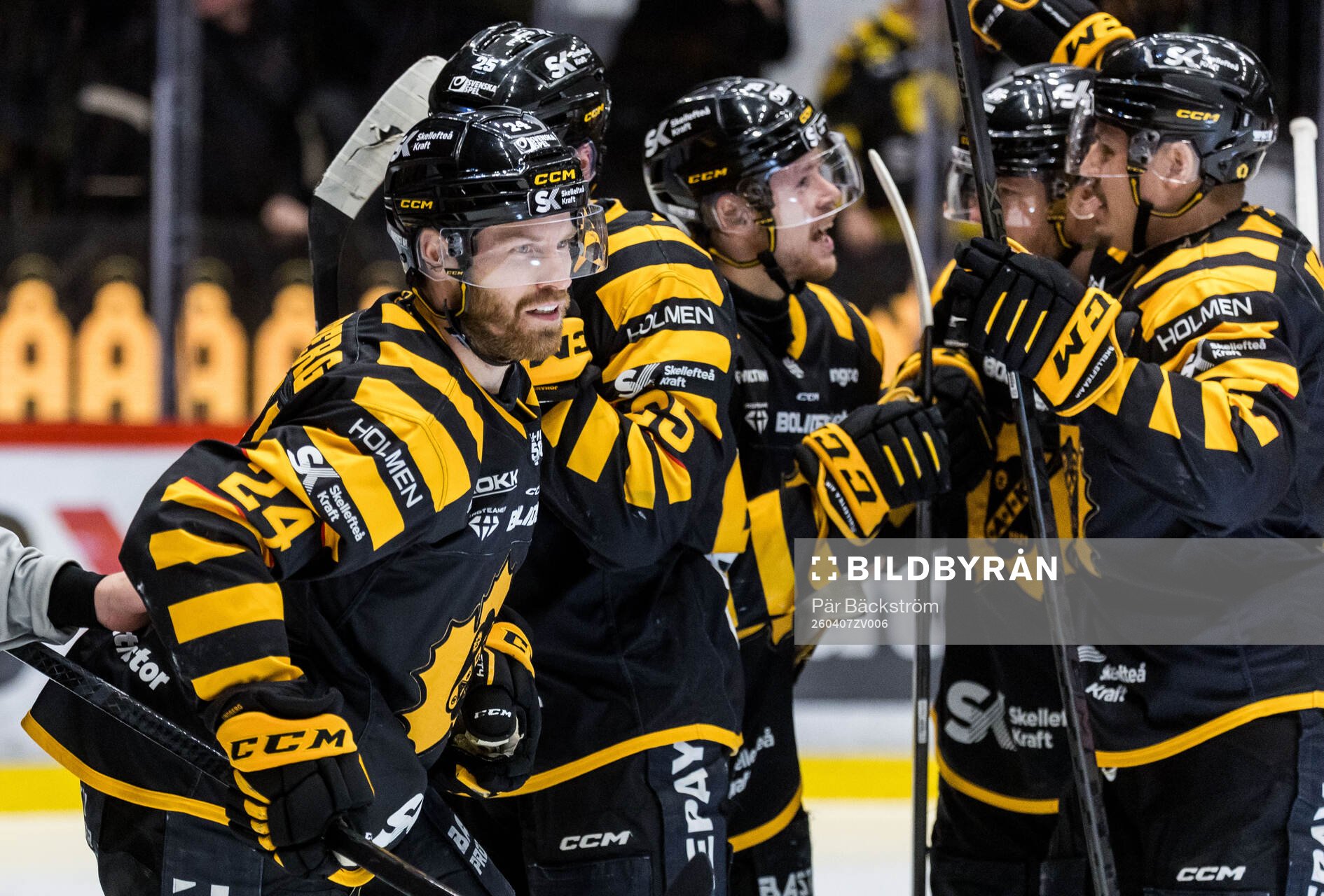 Skellefteås Oscar Lindberg jublar