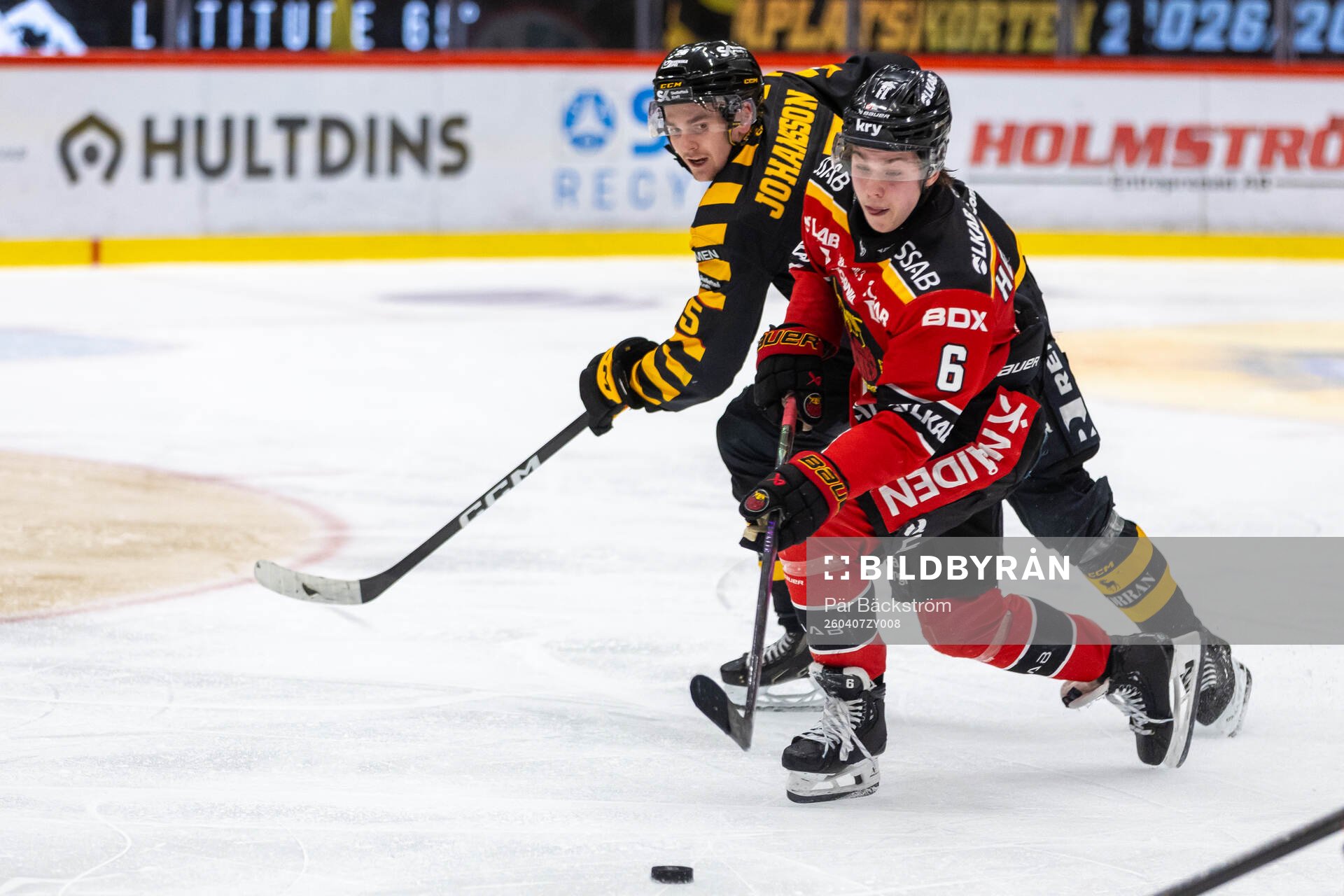 Skellefteås Pontus Johansson och Luleås Isac Hedqvist