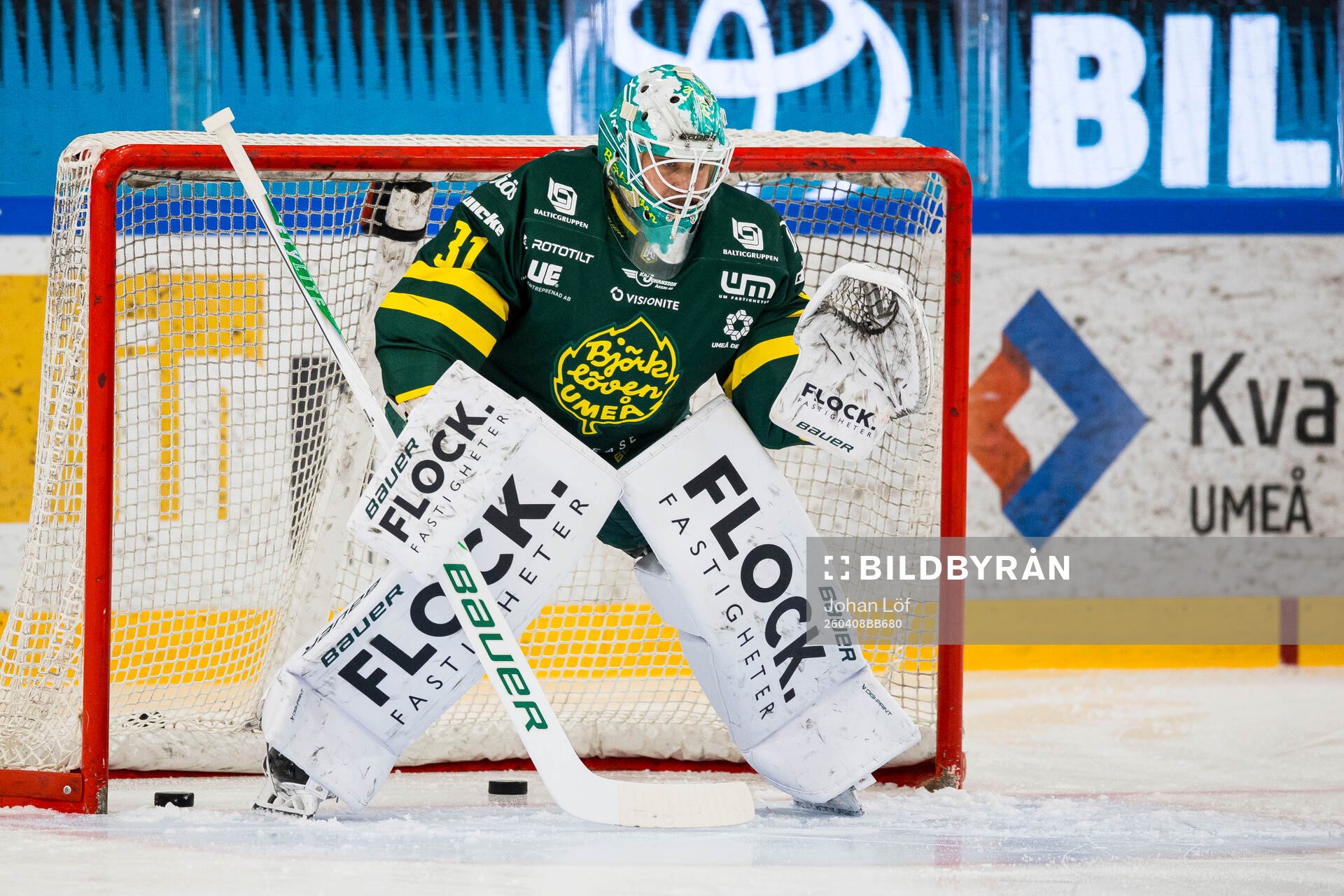 Björklövens målvakt Olle Eriksson Ek