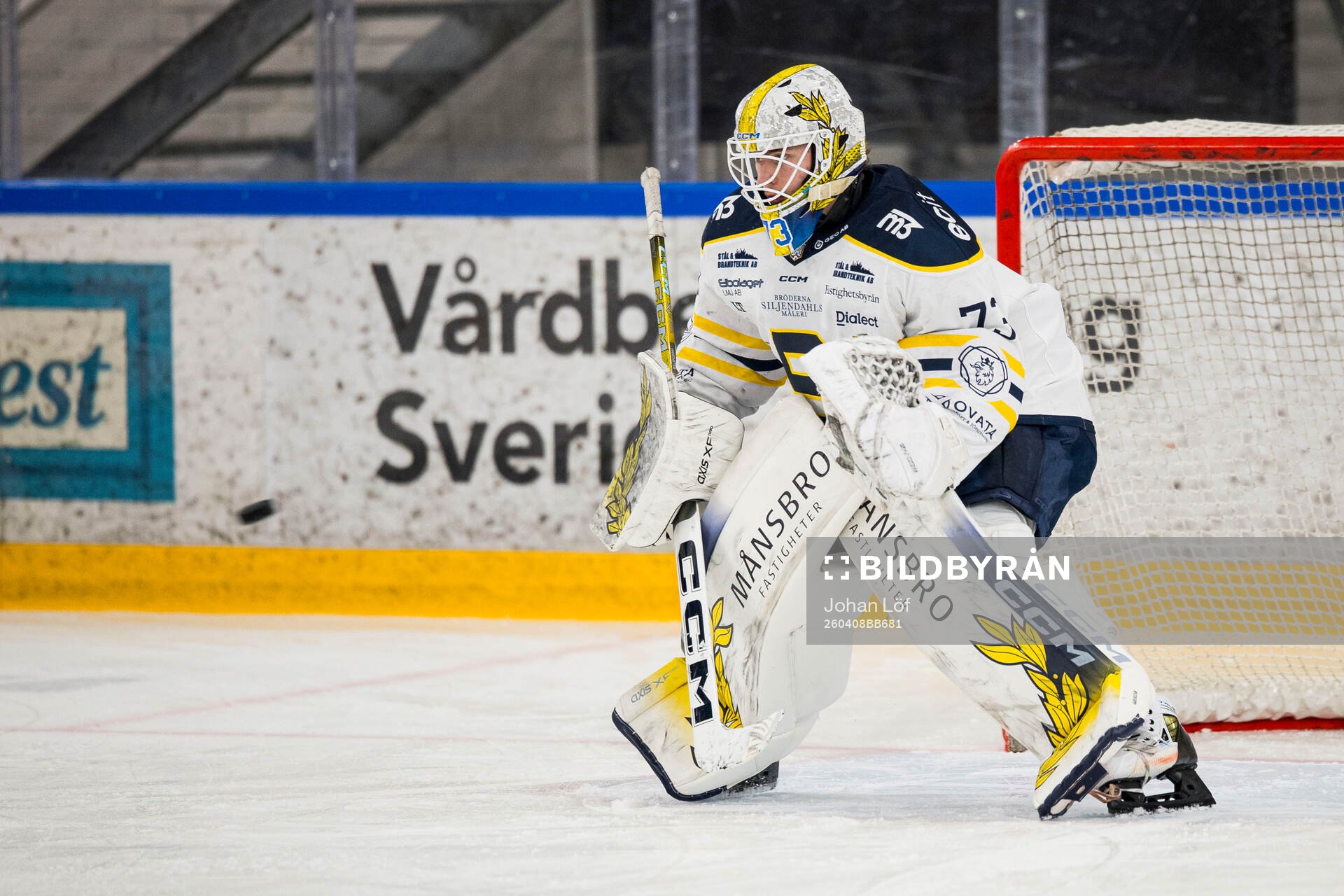 Södertäljes målvakt Love Härenstam