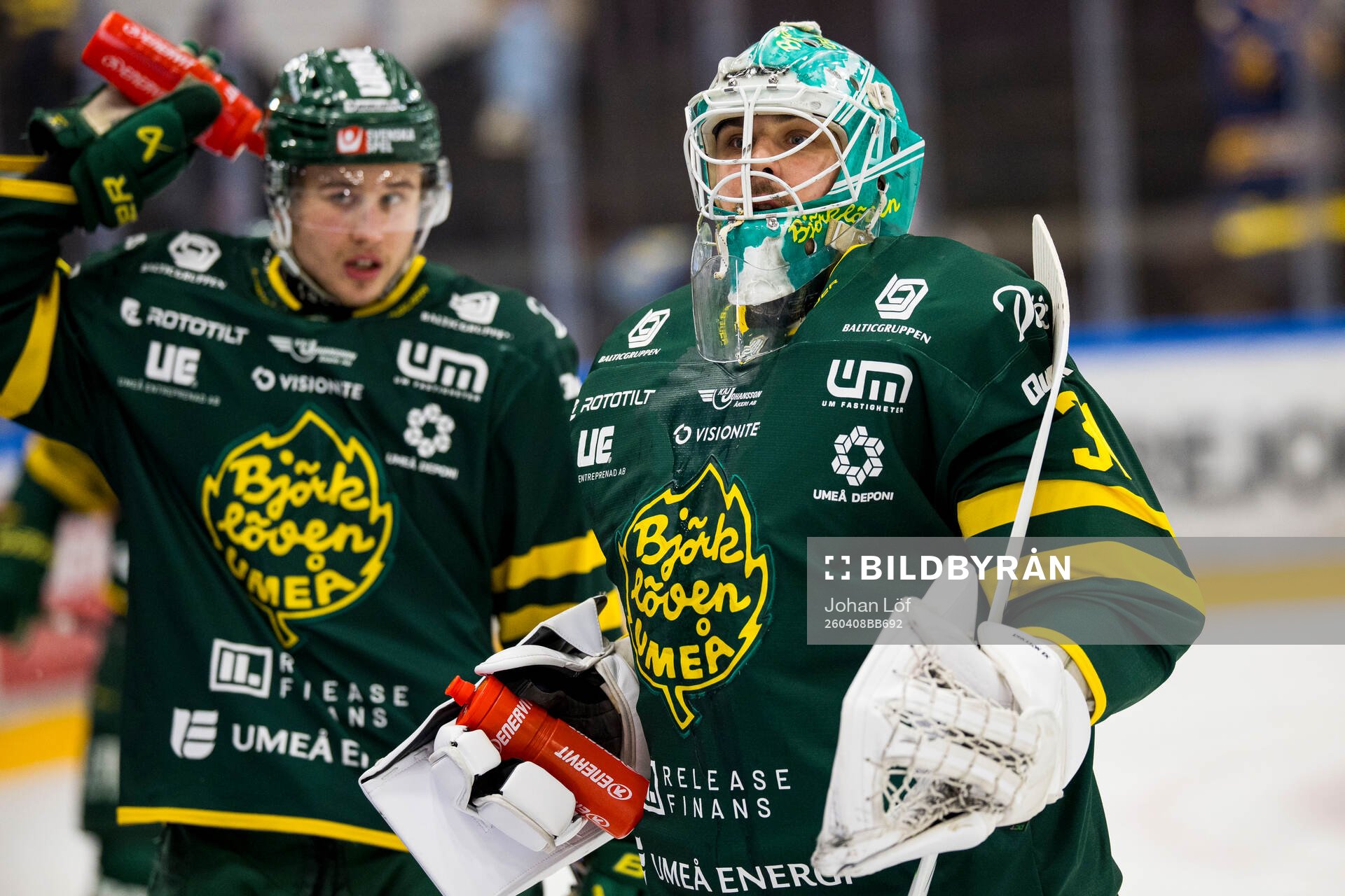 Björklövens målvakt Olle Eriksson Ek