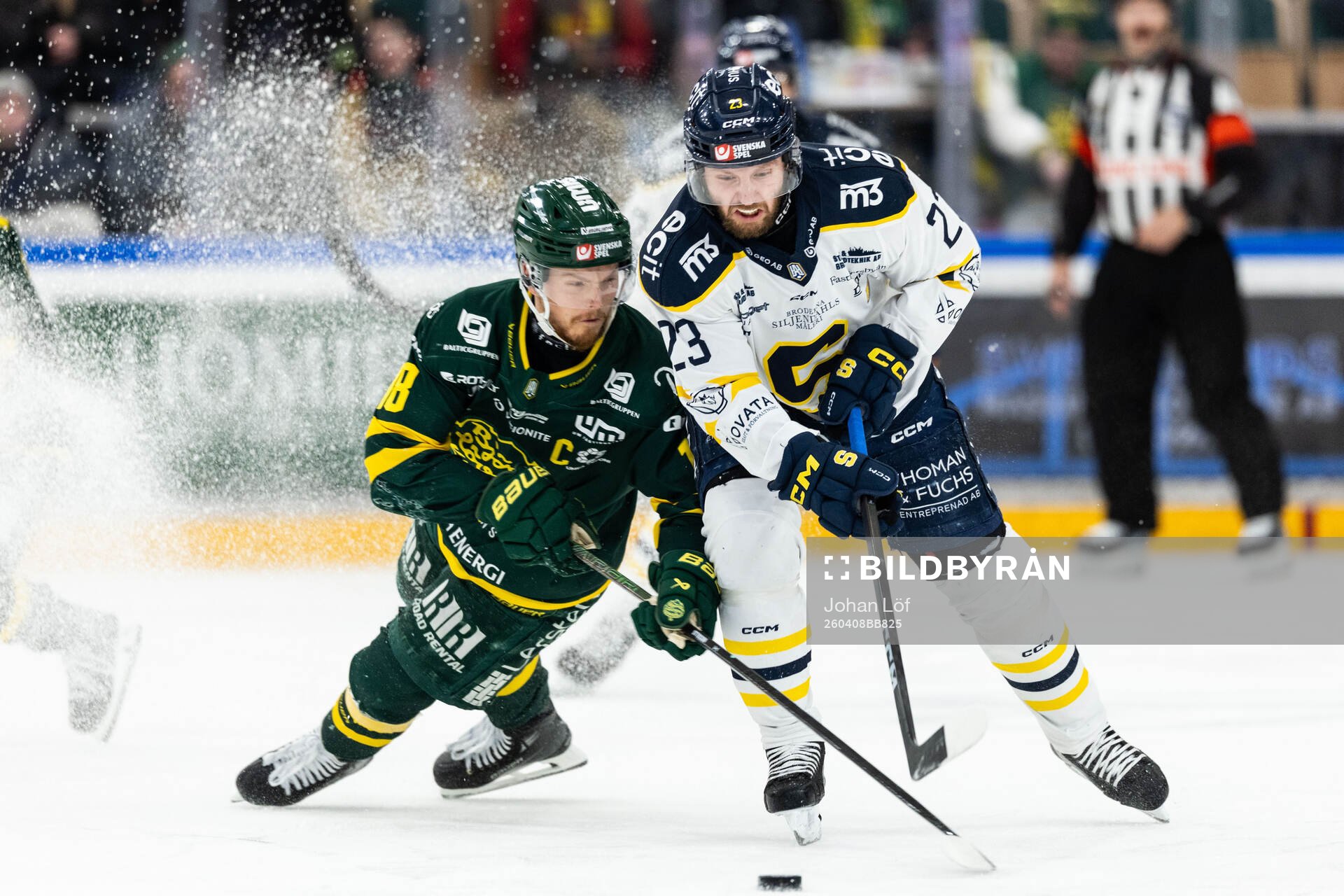 Björklövens Axel Ottosson och Södertäljes William