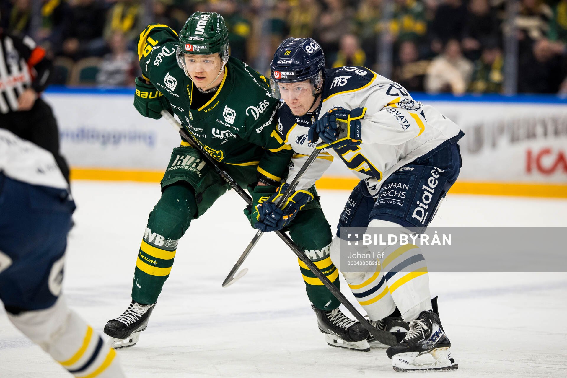 Björklövens Liam Dower Nilsson och Södertäljes Adam