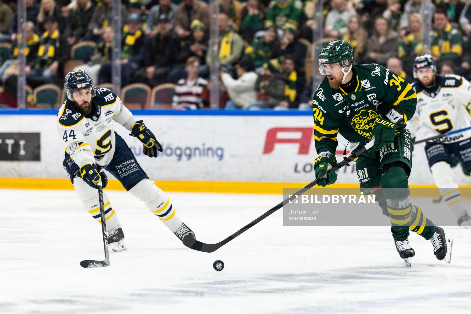 Södertäljes Niklas Arell och Björklövens Daniel Brodin