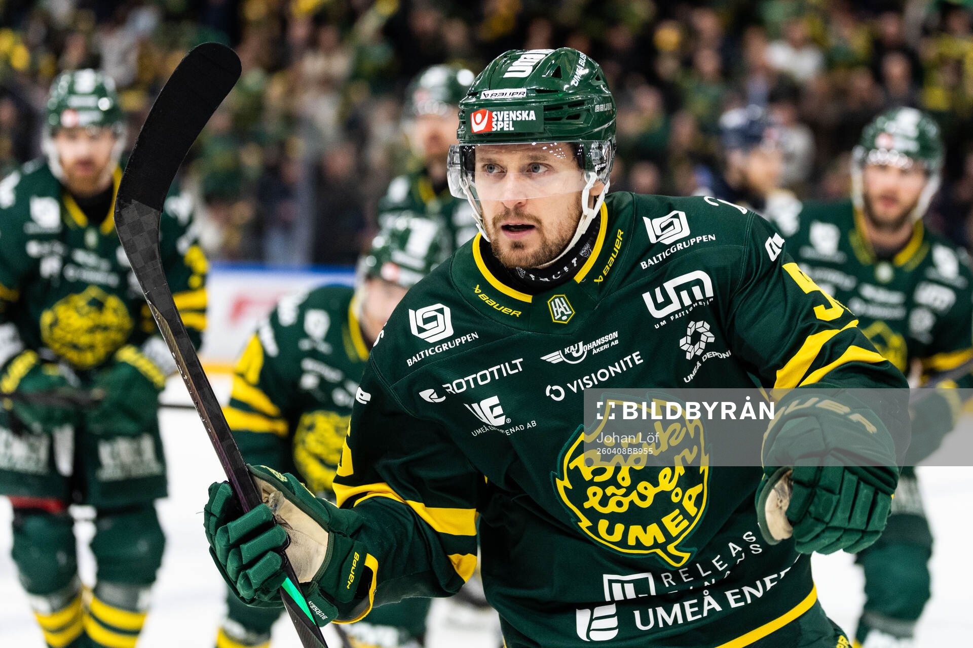 Björklövens Fredrik Forsberg jublar