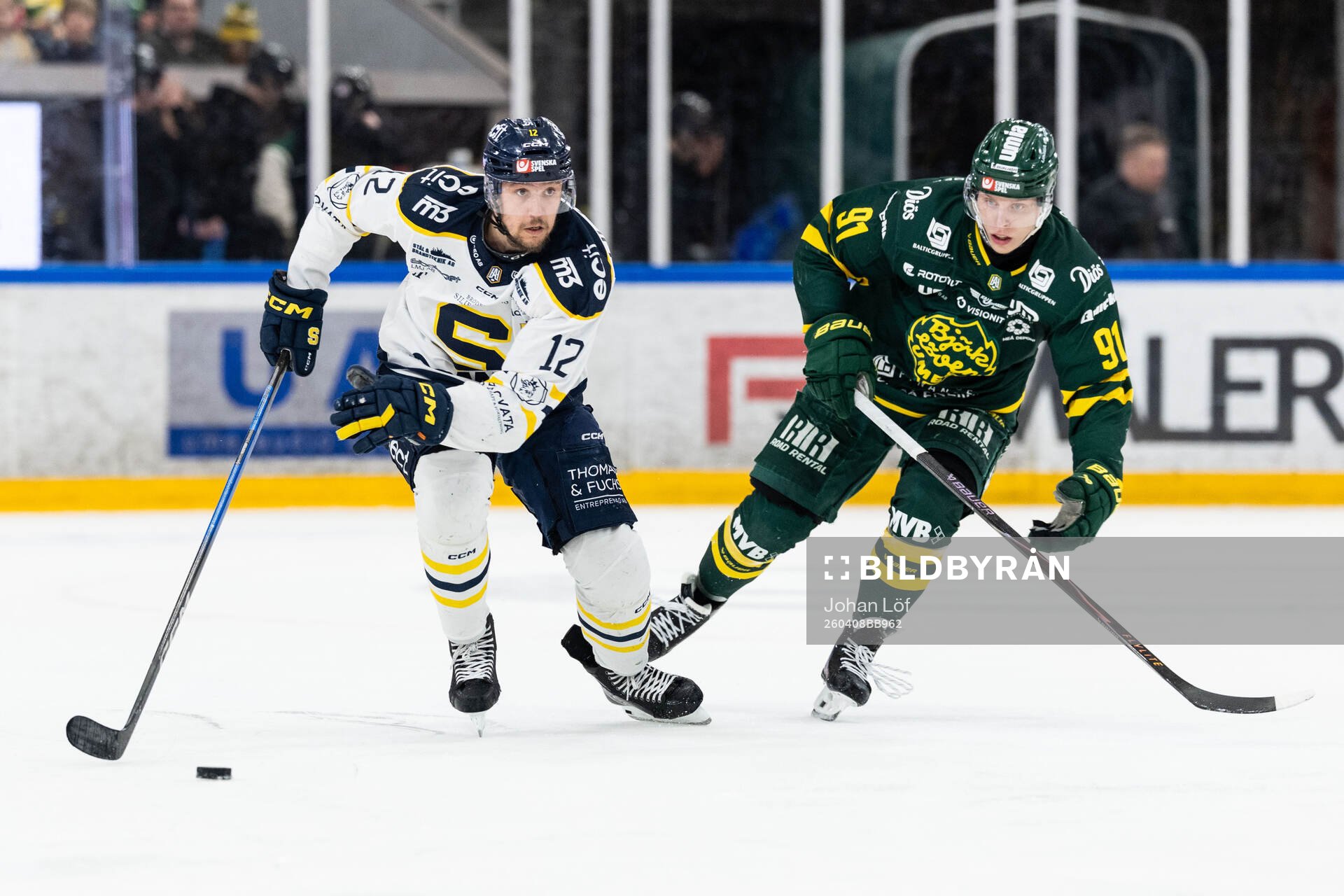 Södertäljes Viktor Liljegren och Björklövens Oscar