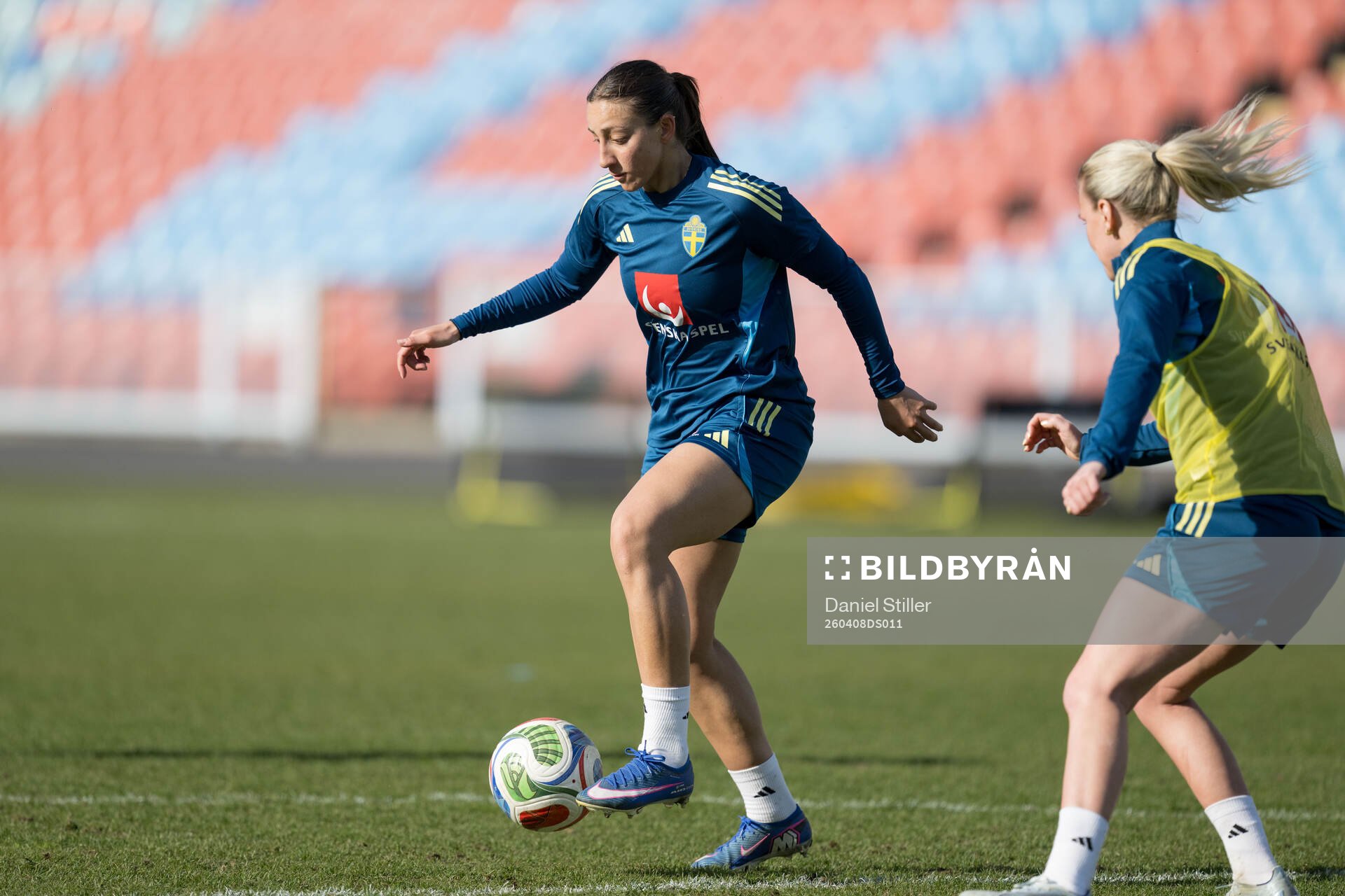 Rosa Kafaji of Sweden at a training session