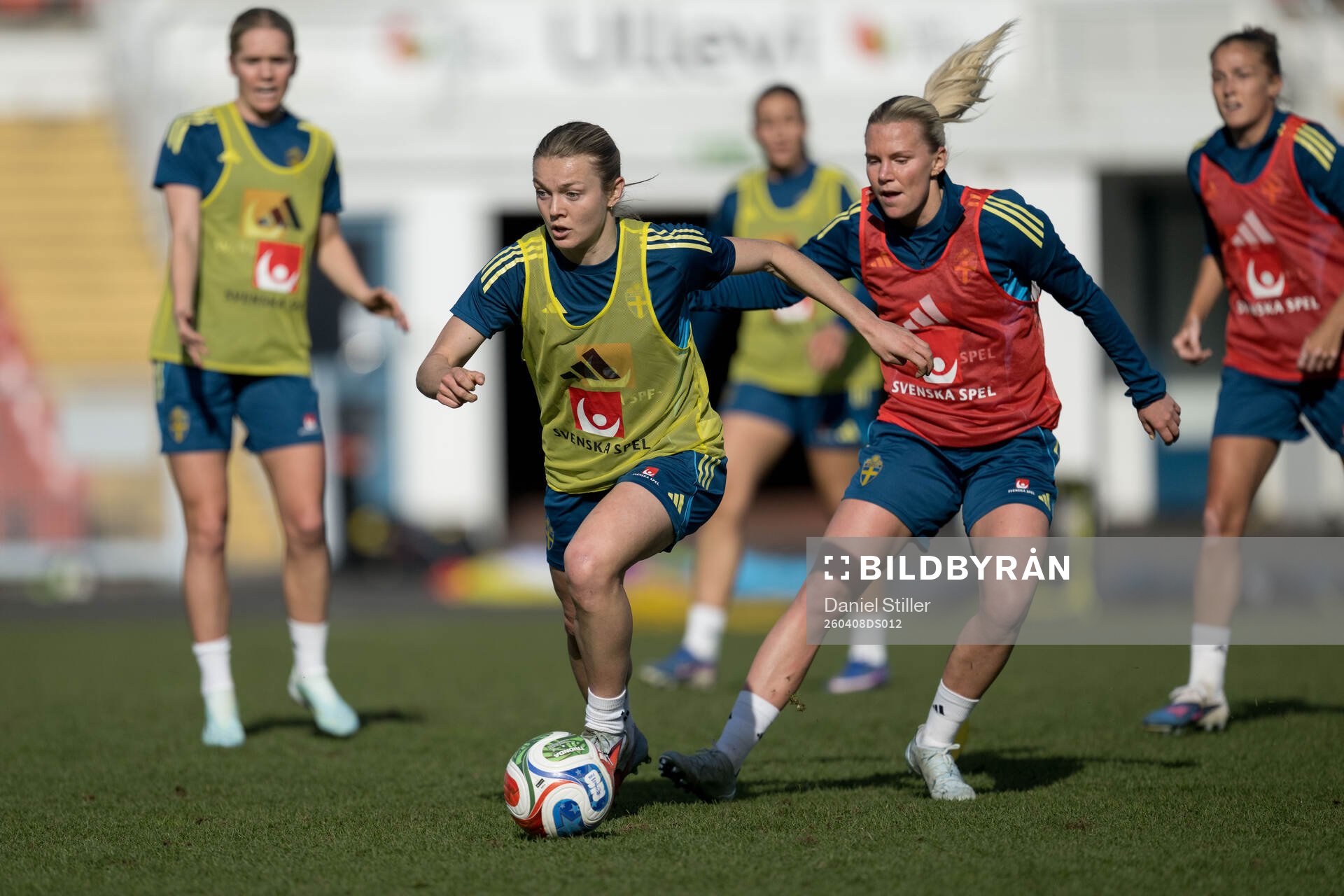 Beata Olsson of Sweden at a training session