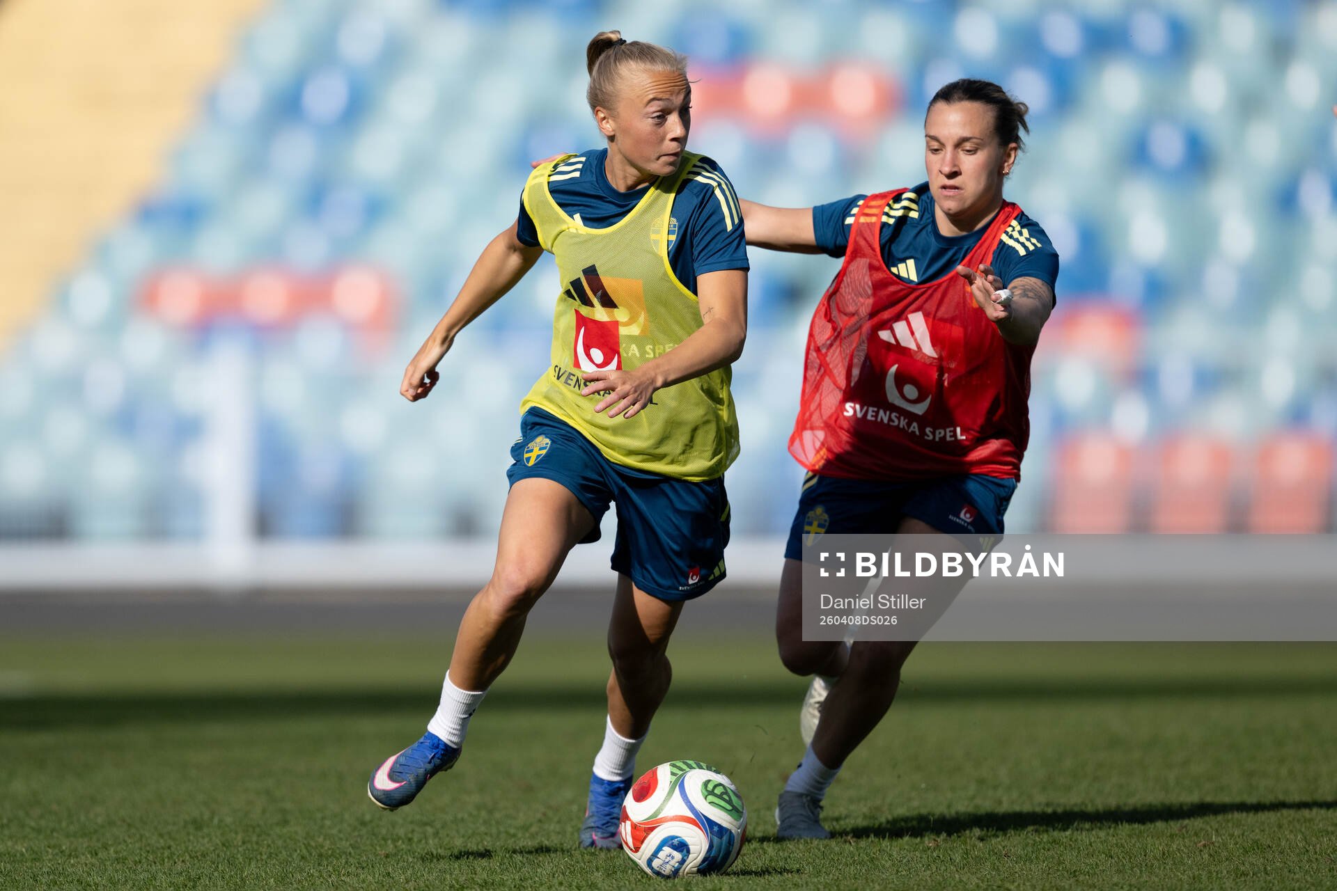 Hanna Bennison and Julia Zigiotti Olme  of Sweden at a