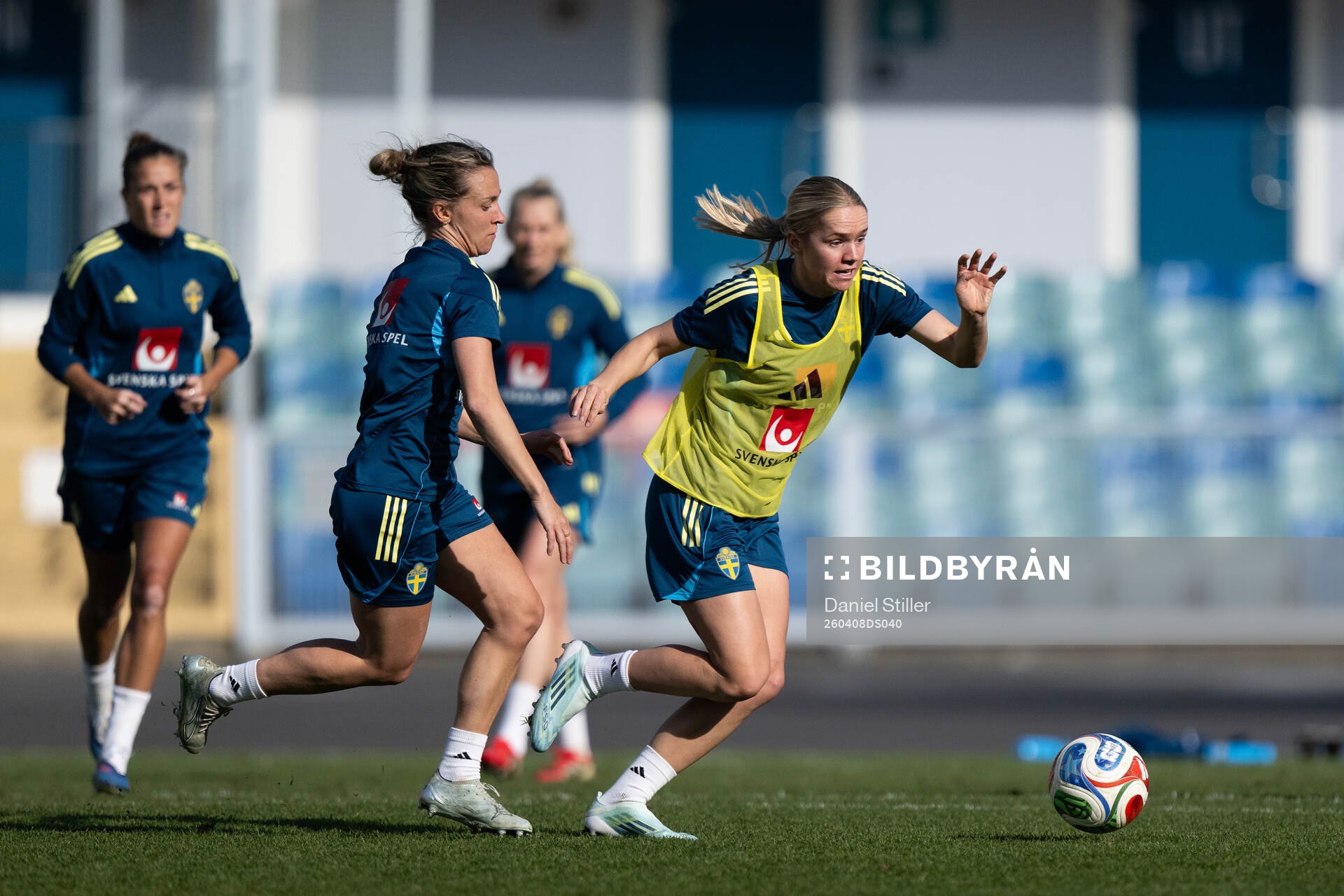 Julia Zigiotti Olme and Hanna Lundkvist  of Sweden at a