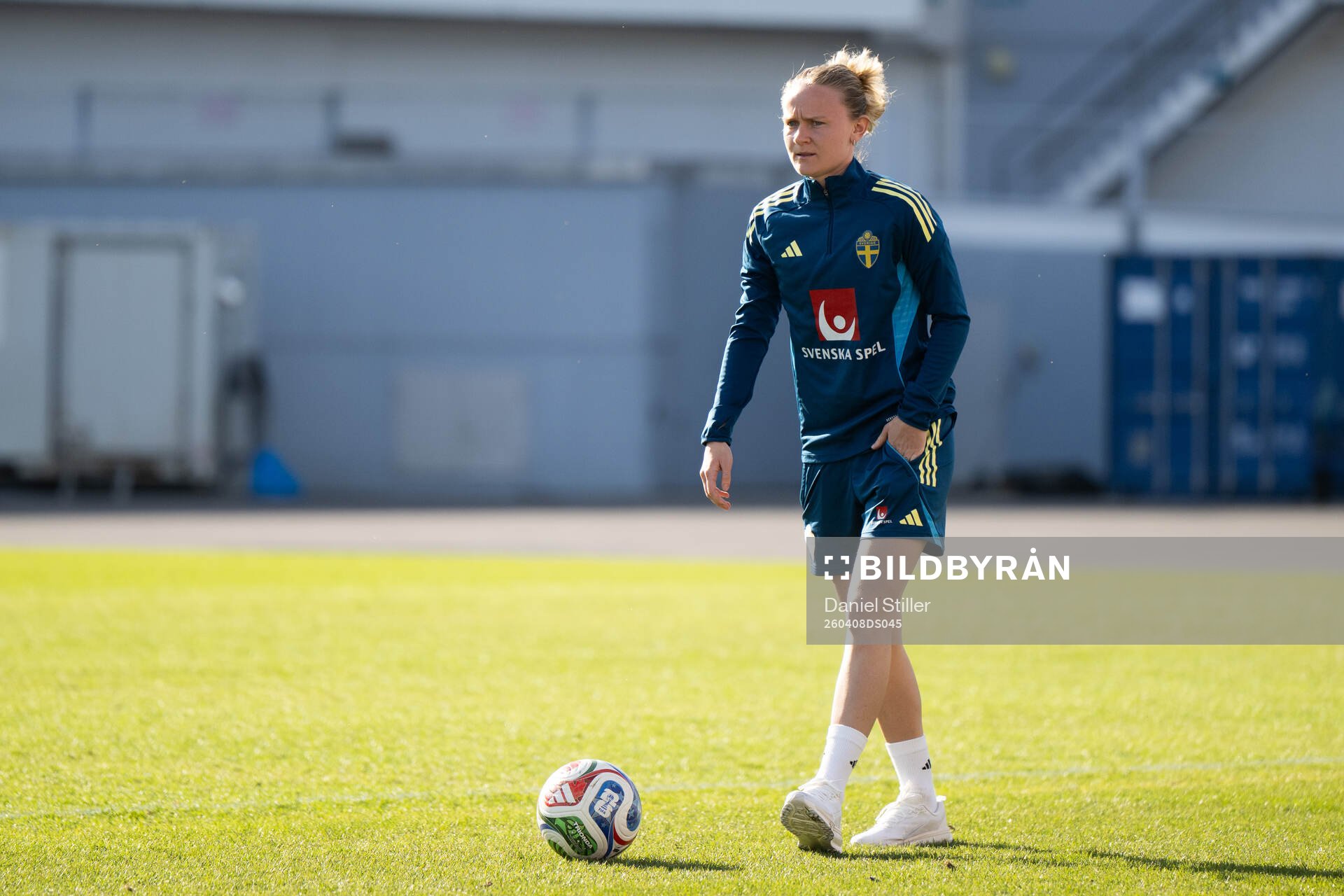 Matilda Vinberg of Sweden at a training session