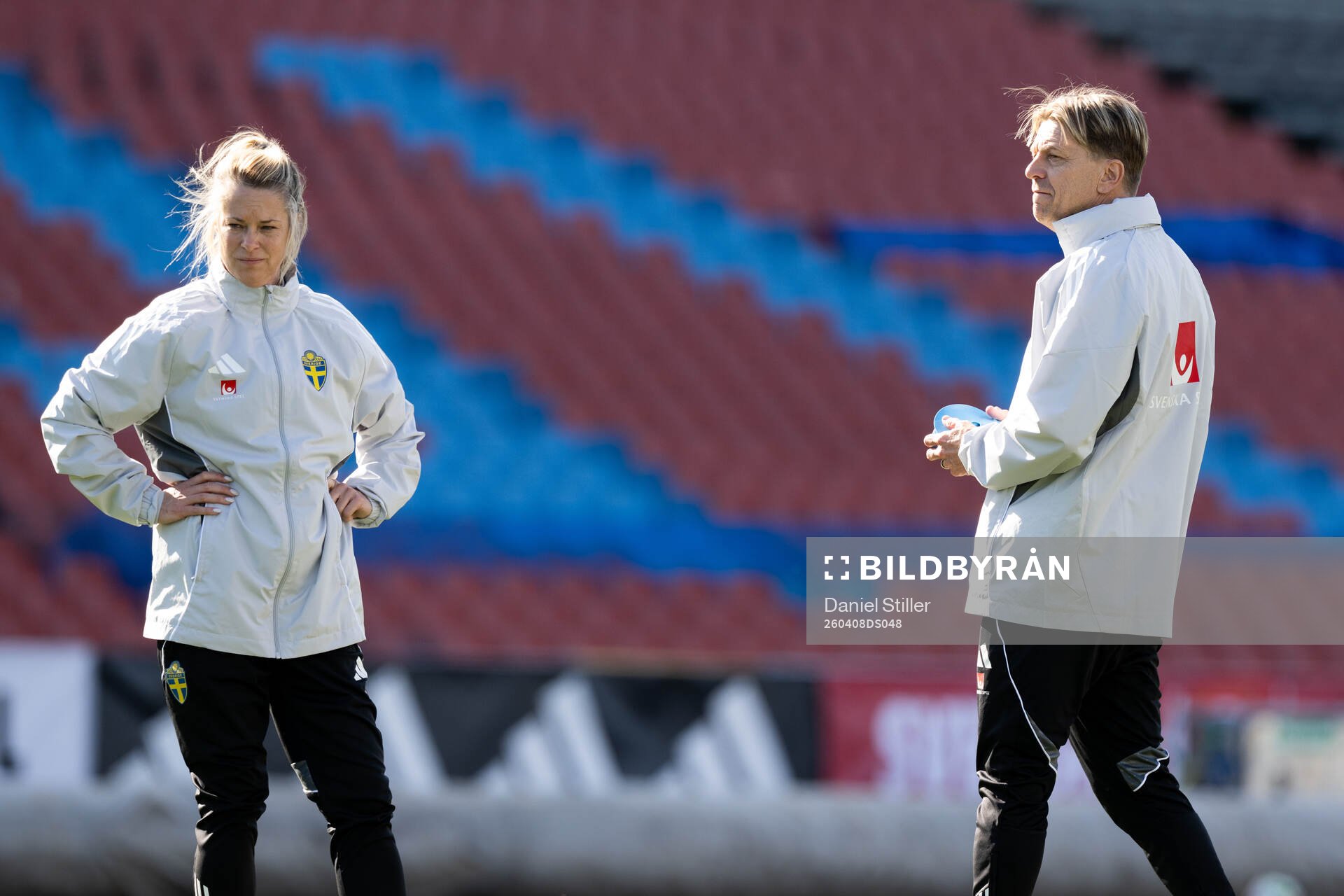 Assistant coach Johanna Almgren and Head coach Tony