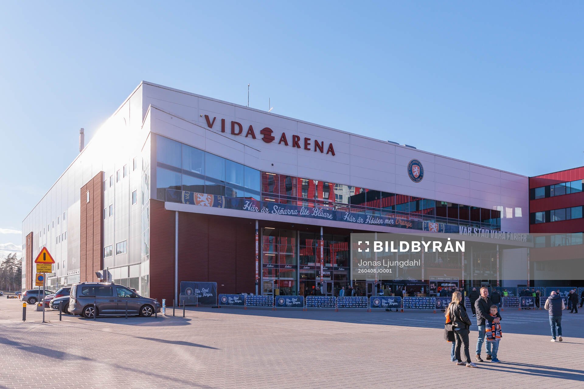 Exteriör vy av Vida arena