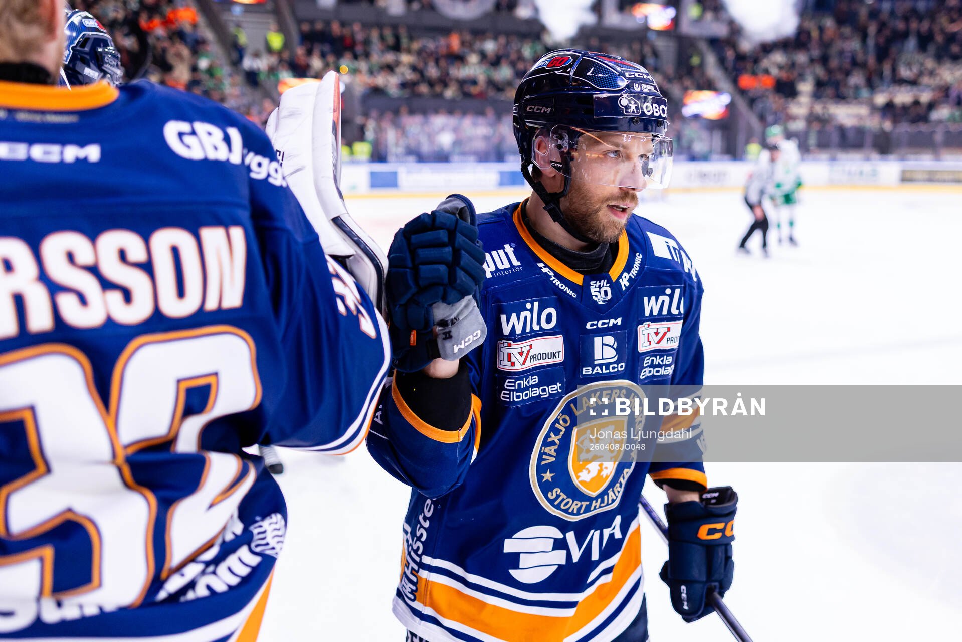 Växjös Brian Cooper jublar