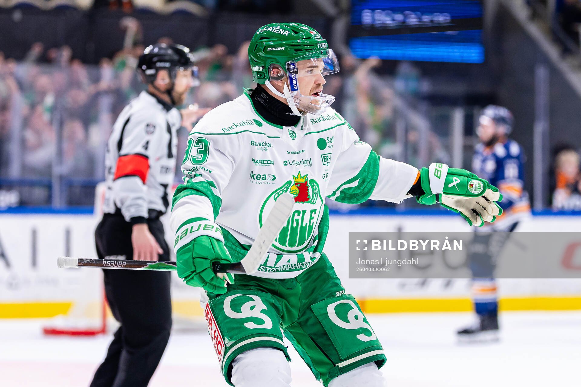 Rögles Karson Kuhlman jublar