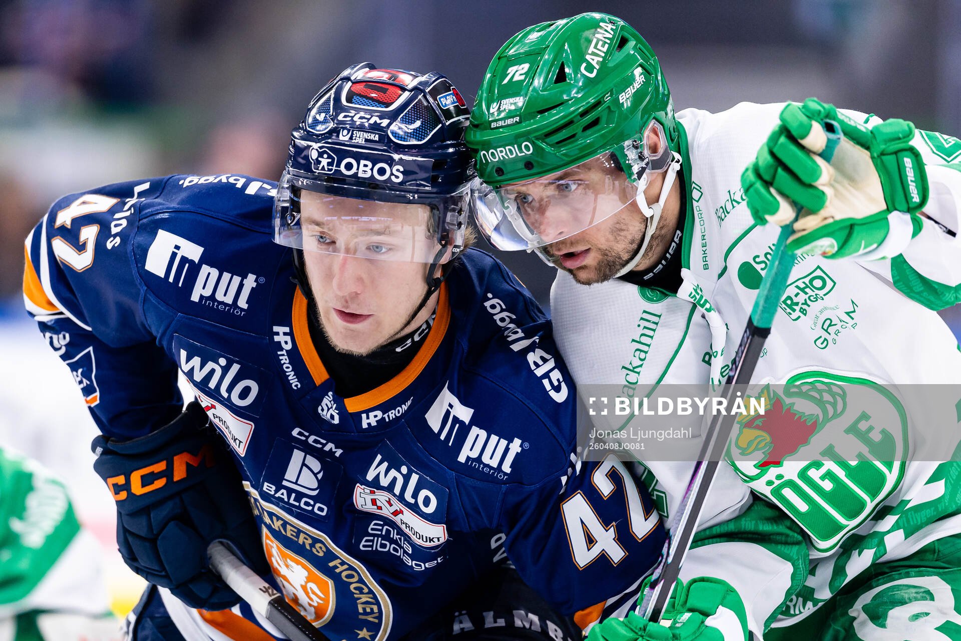 Växjös Kalle Kratz och Rögles Daniel Zaar