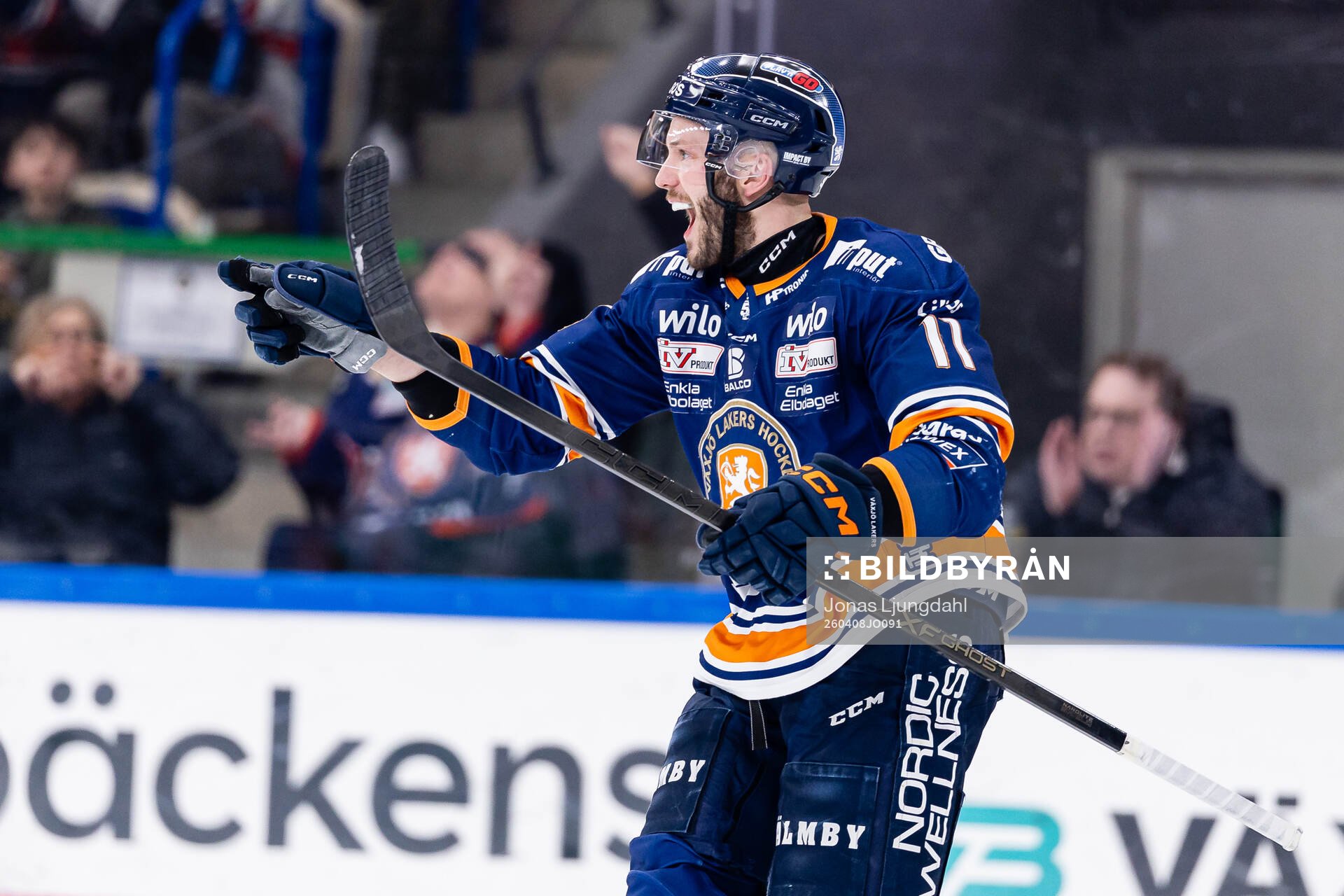 Växjös Brogan Rafferty jublar