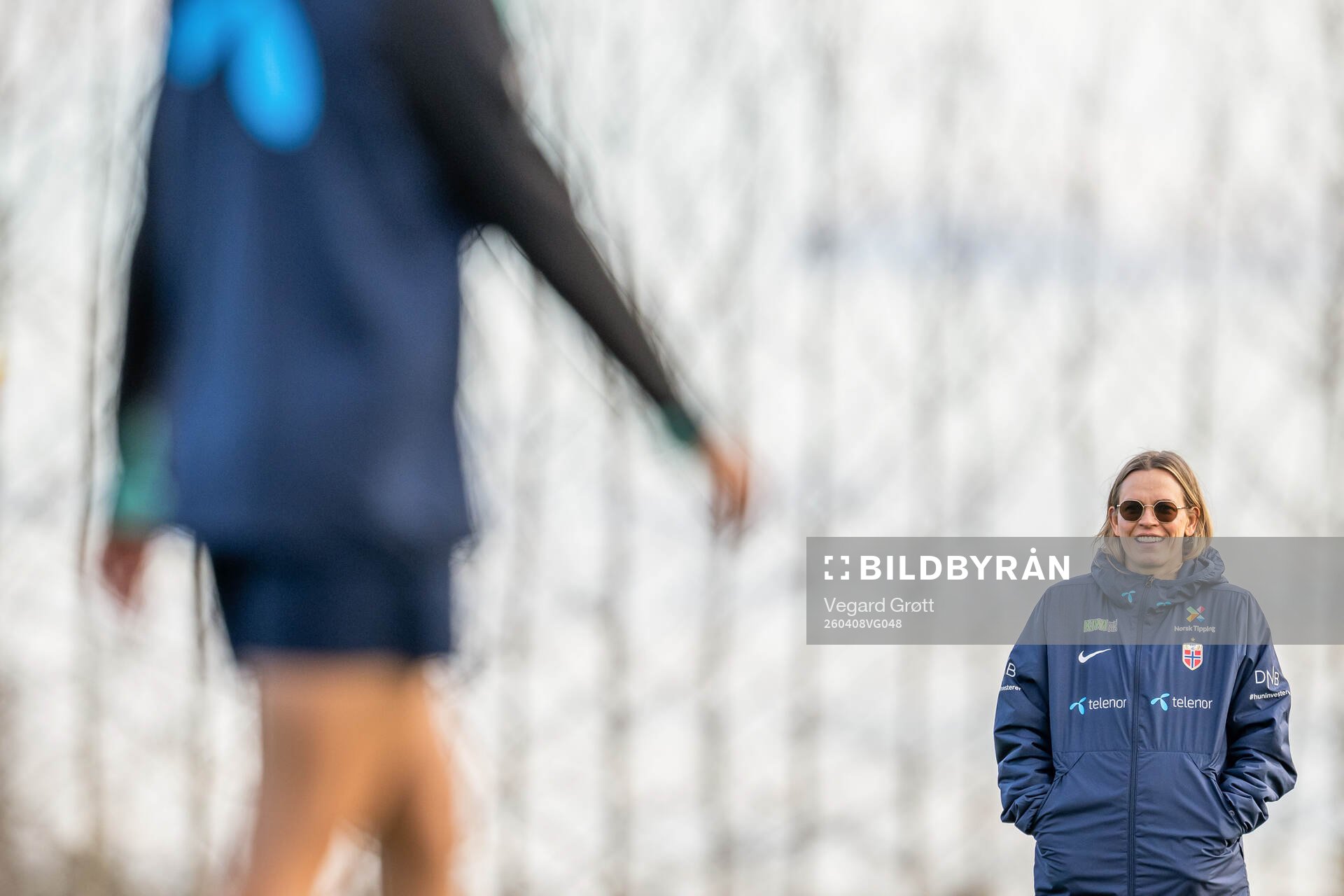 Carina Olset Hovda, press officer of the Norwegian women's