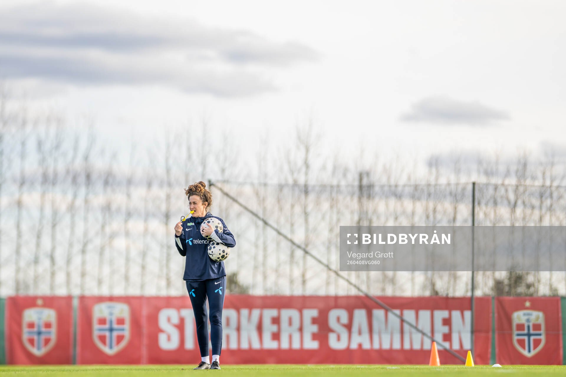 Frankie Hunter, fitness coach of the Norwegian women's