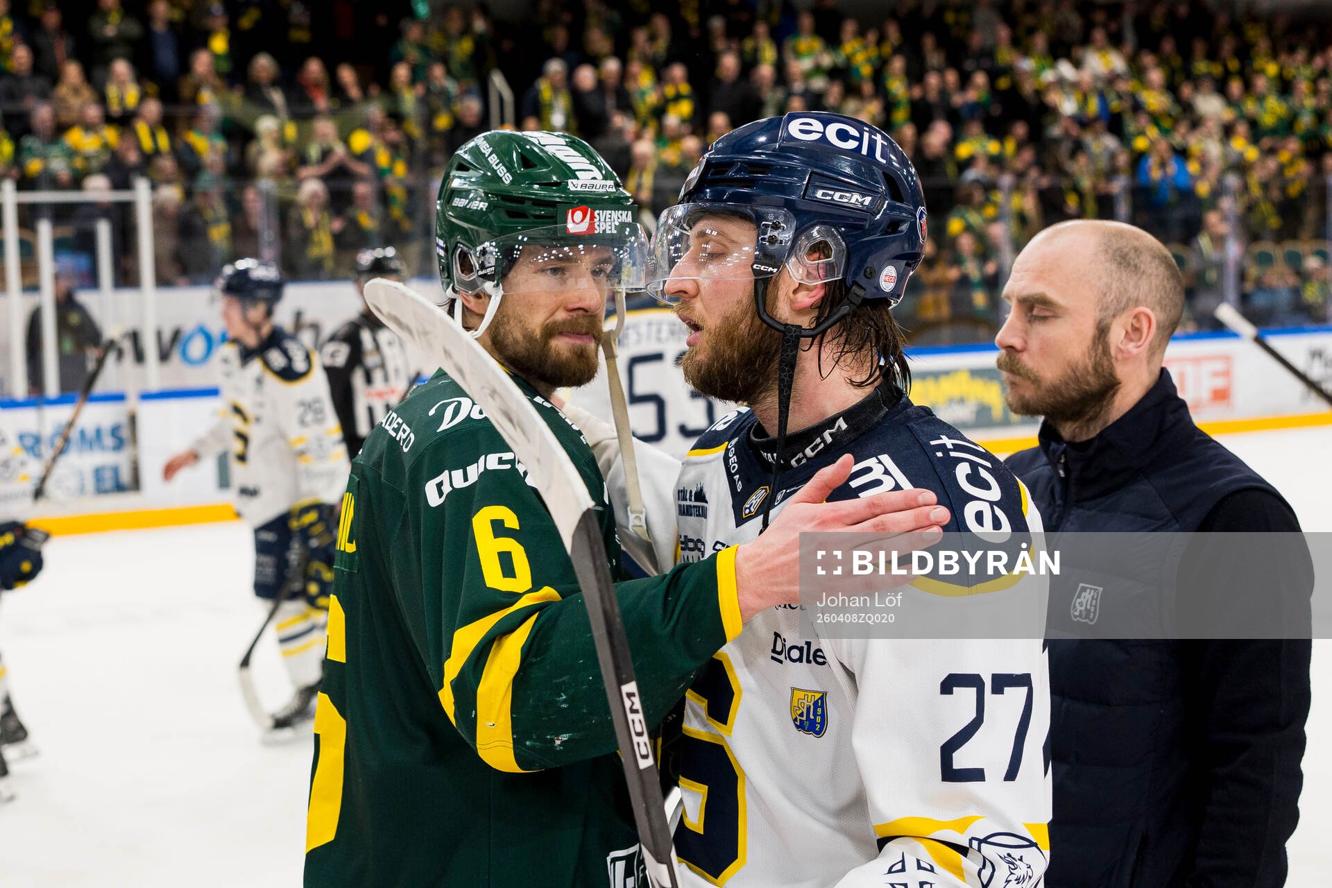 Björklövens Olli Vainio och Södertäljes Daniel Norbe