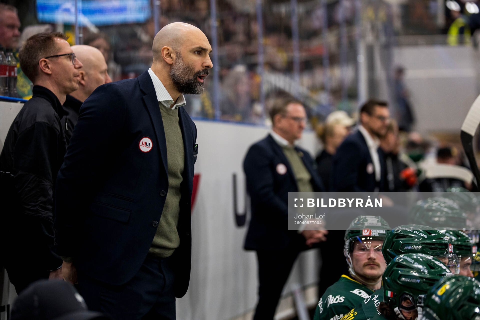 Björklövens assisterande tränare Daniel Rahimi