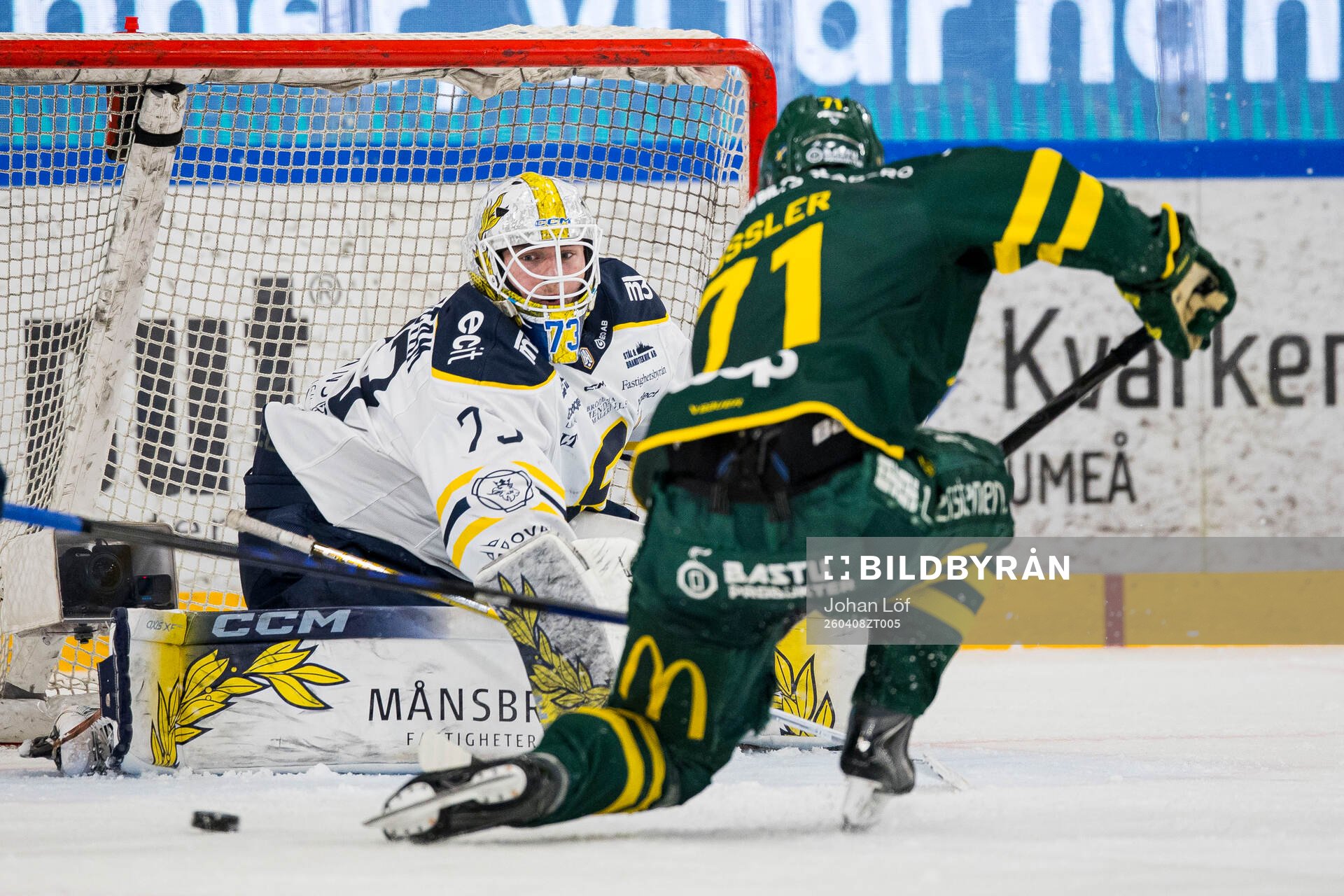 Södertäljes målvakt Love Härenstam