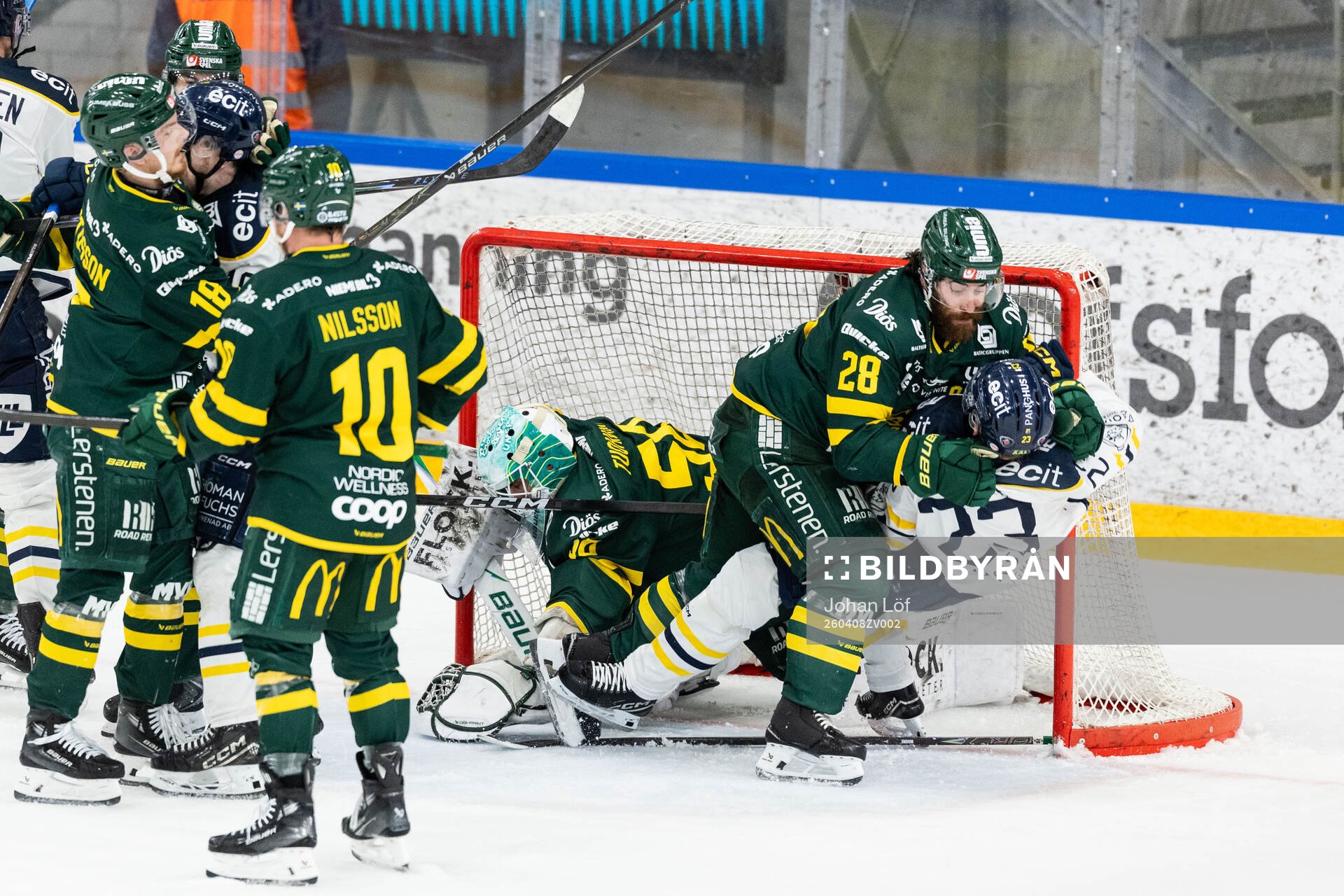 Björklövens Mathew Maione och Södertäljes William