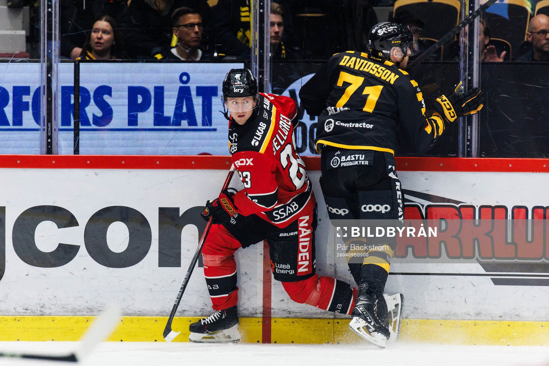 Luleås Jesper Sellgren och Skellefteås Jonathan Davidsson