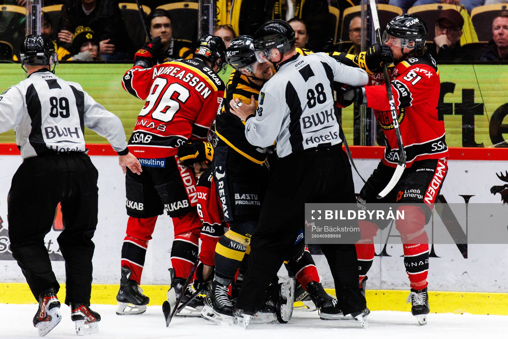 Luleås Pontus Andreasson och Markus Nurmi mot Skellefteås