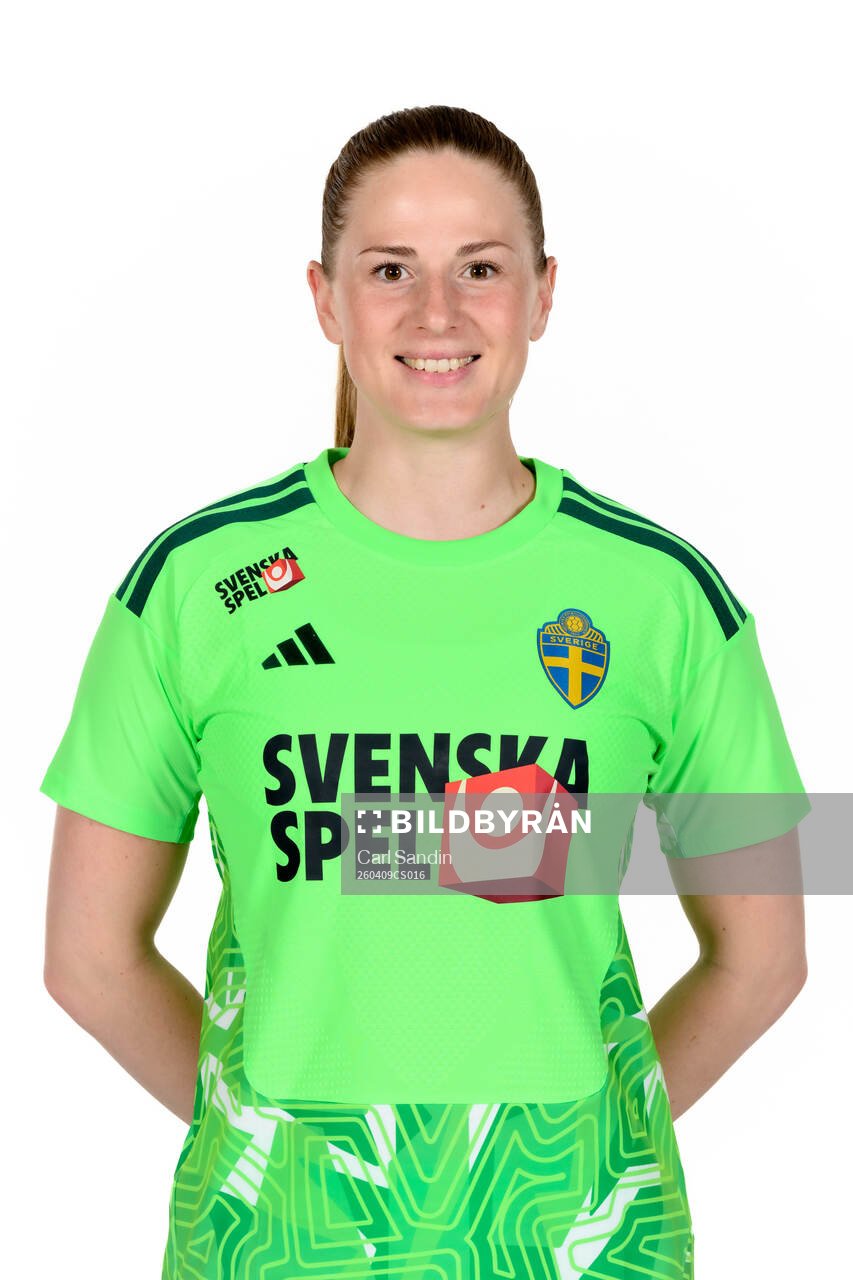 Goalkeeper Tove Enblom of the Swedish women's national