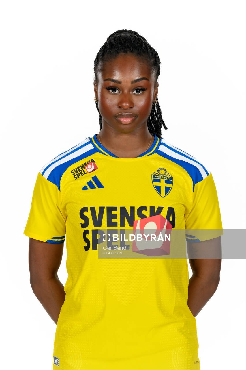 Monica Jusu Bah of the Swedish women's national football