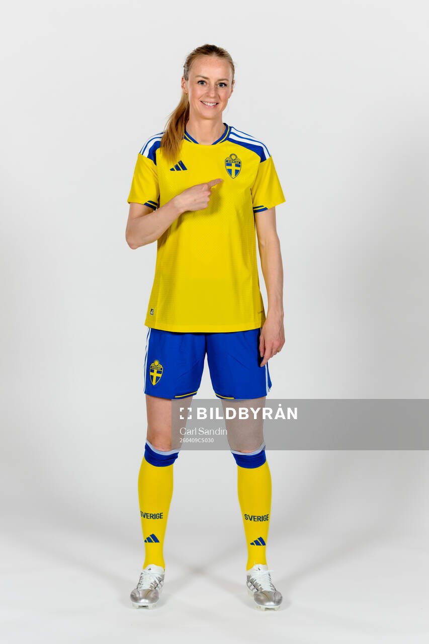 Goalkeeper Zecira Musovic of the Swedish women's national