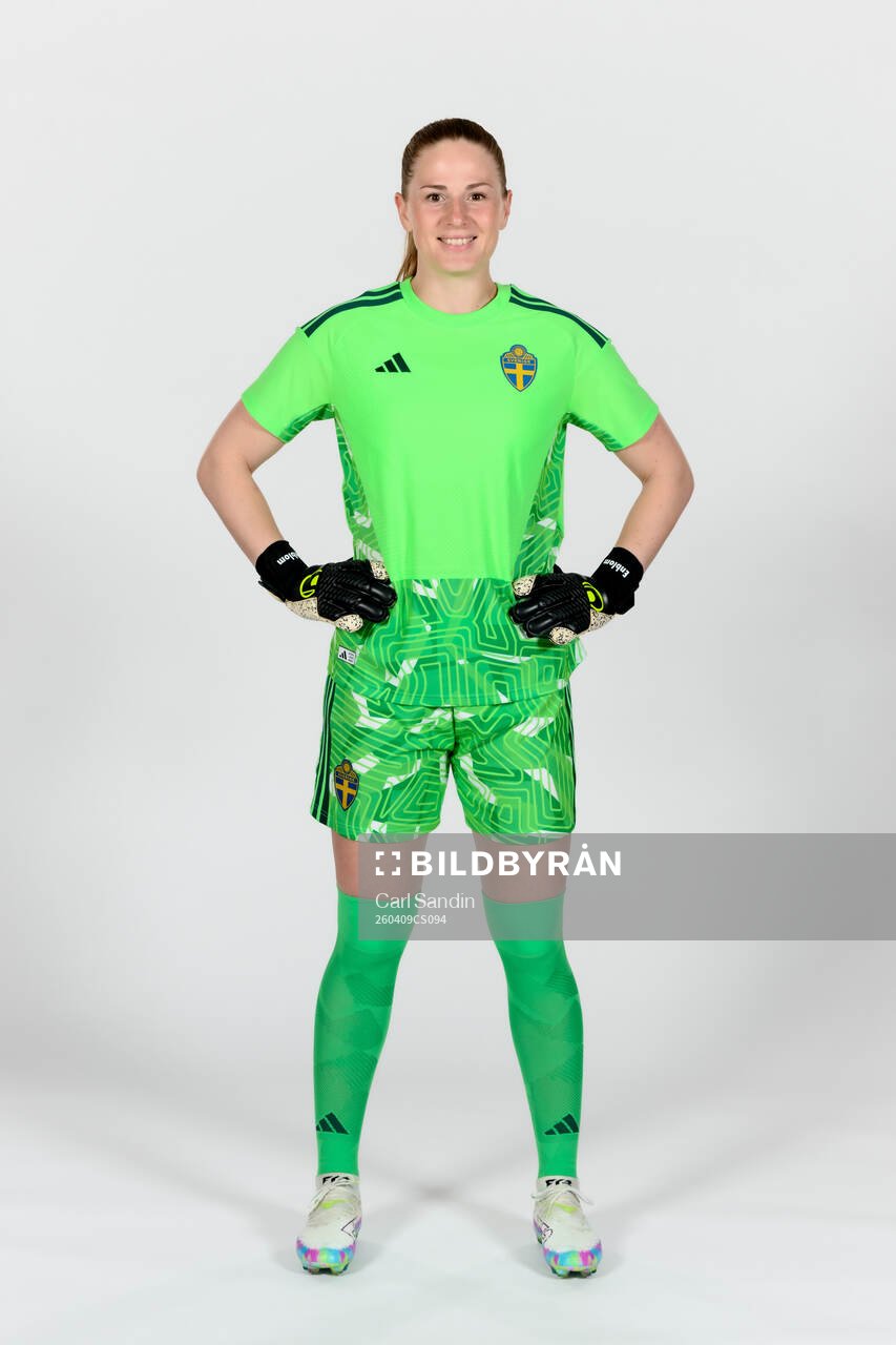 Goalkeeper Tove Enblom of the Swedish women's national