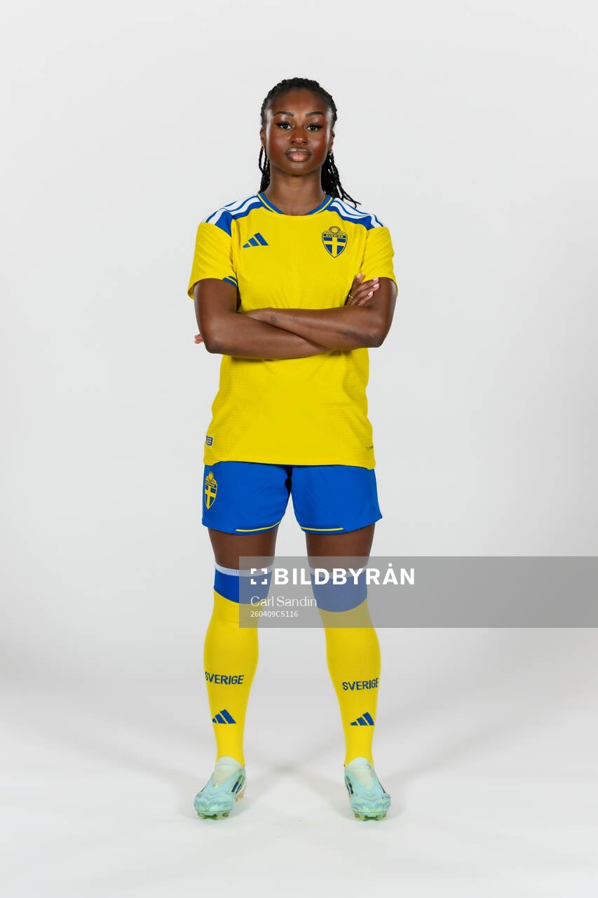 Monica Jusu Bah of the Swedish women's national football