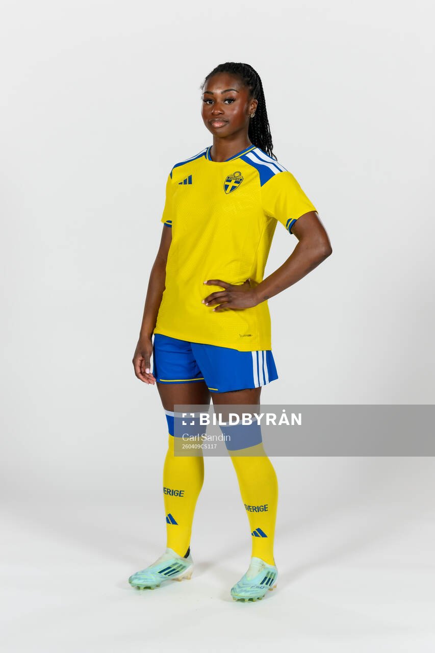 Monica Jusu Bah of the Swedish women's national football