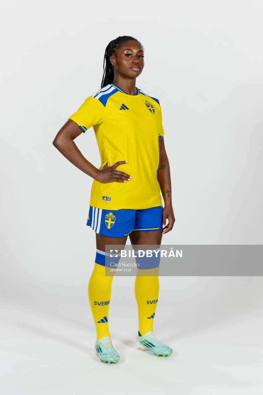 Monica Jusu Bah of the Swedish women's national football