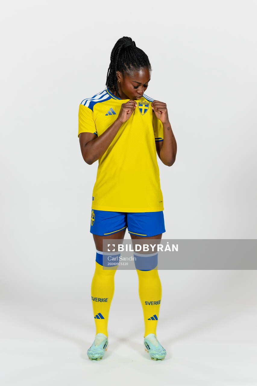 Monica Jusu Bah of the Swedish women's national football