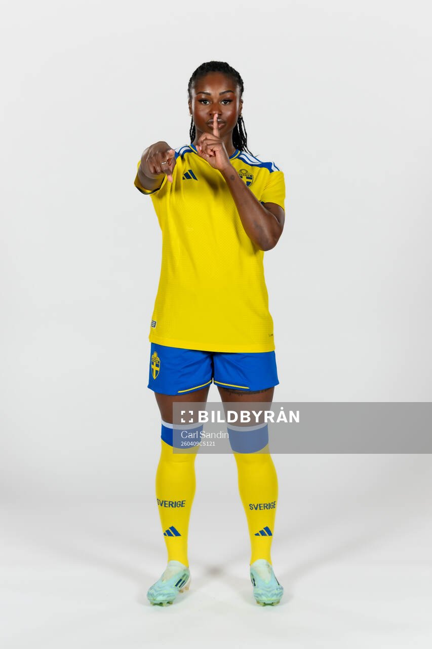 Monica Jusu Bah of the Swedish women's national football