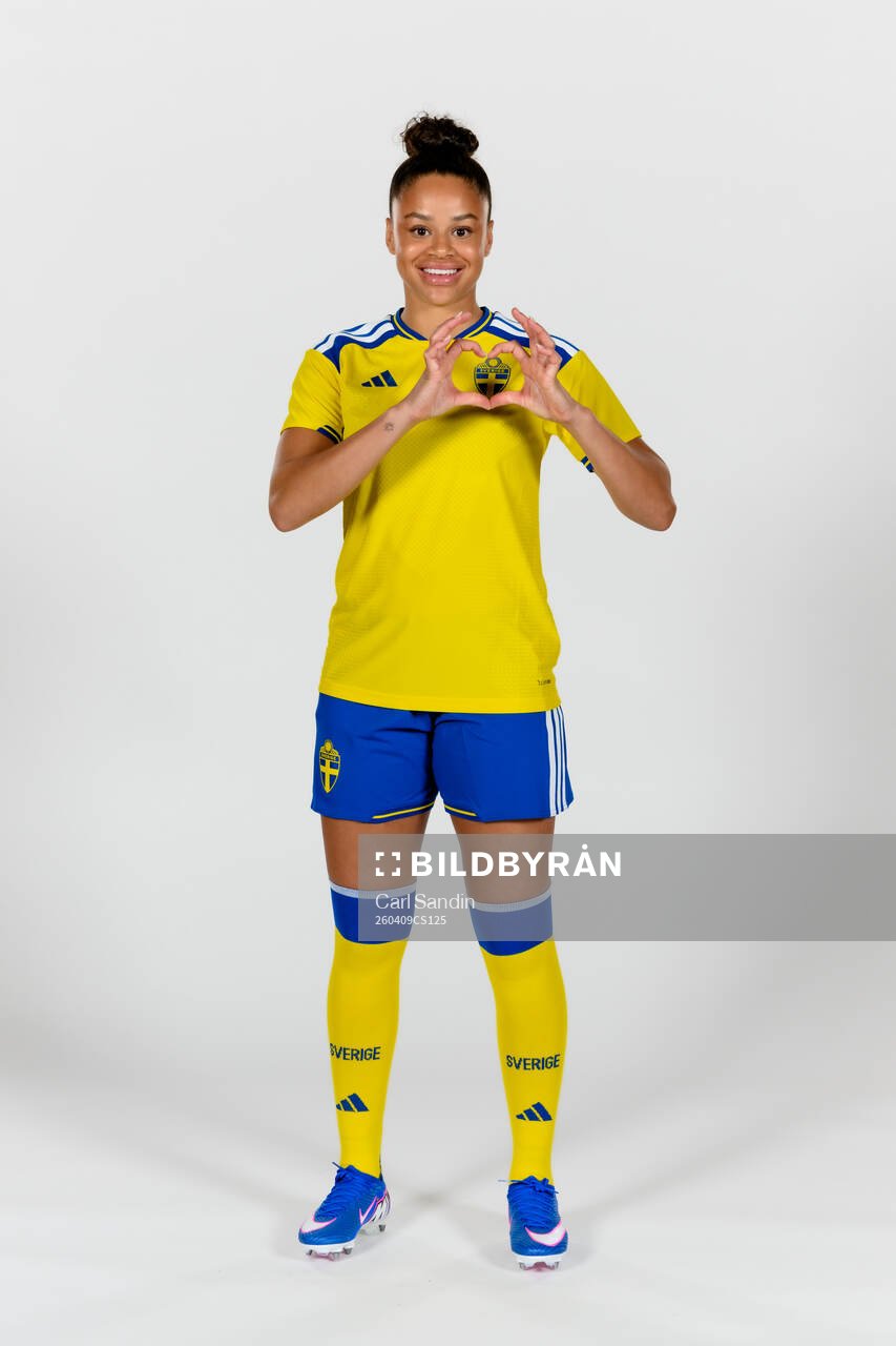 Felicia Schröder of the Swedish women's national football