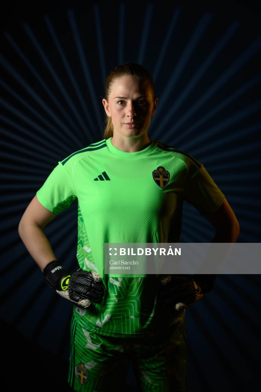 Goalkeeper Tove Enblom of the Swedish women's national