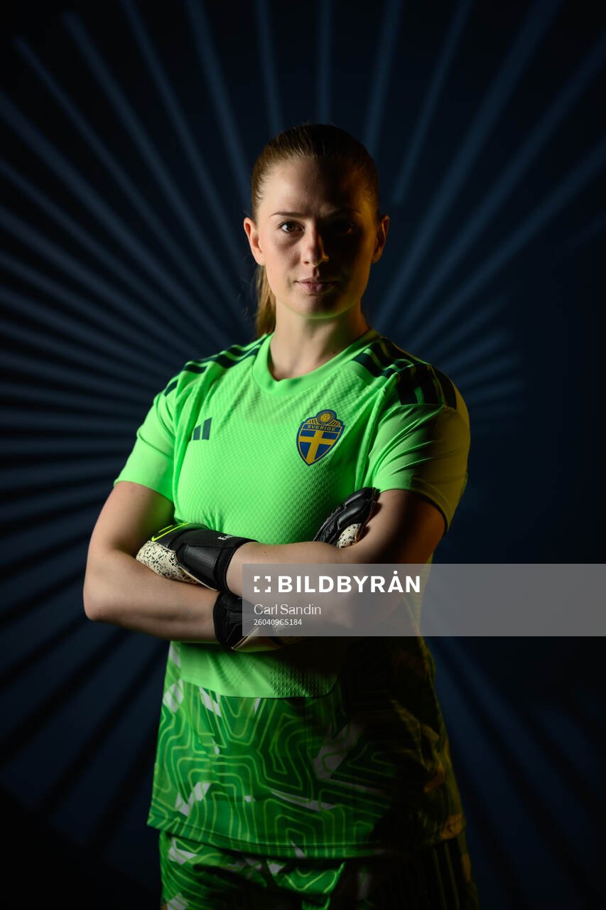 Goalkeeper Tove Enblom of the Swedish women's national