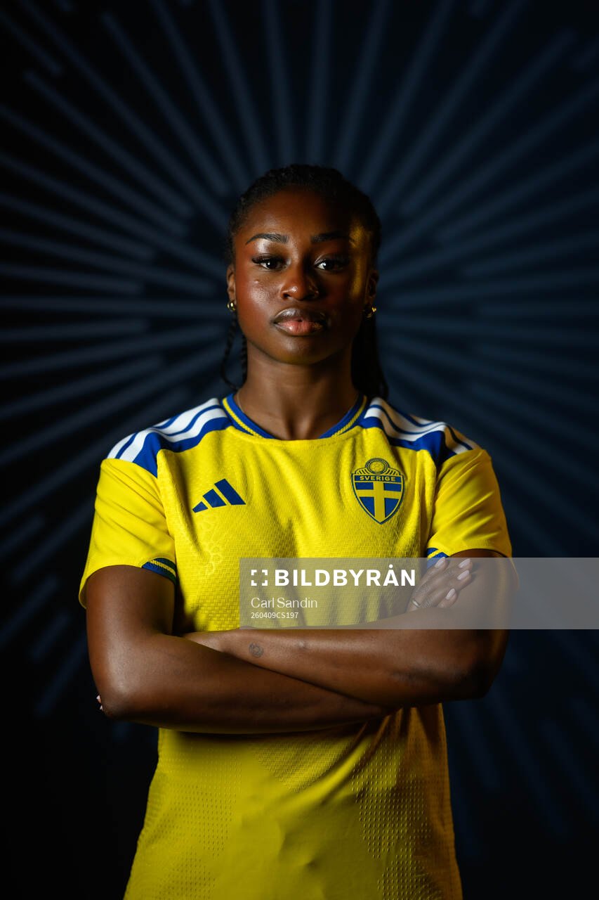 Monica Jusu Bah of the Swedish women's national football