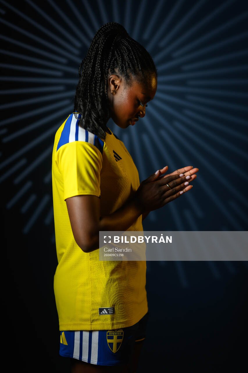 Monica Jusu Bah of the Swedish women's national football