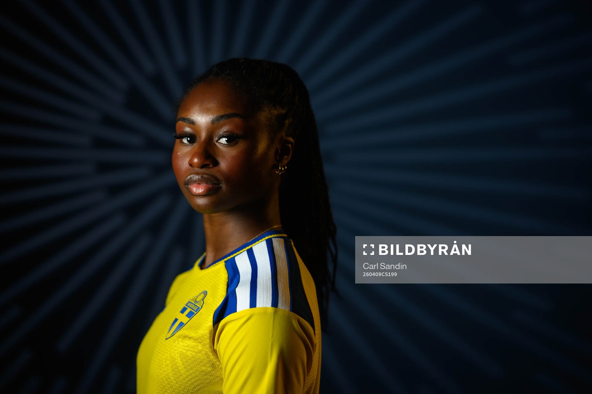 Monica Jusu Bah of the Swedish women's national football