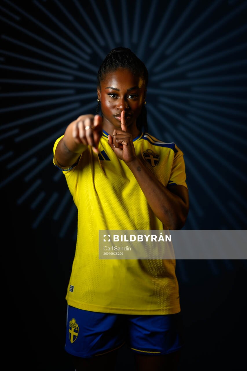 Monica Jusu Bah of the Swedish women's national football