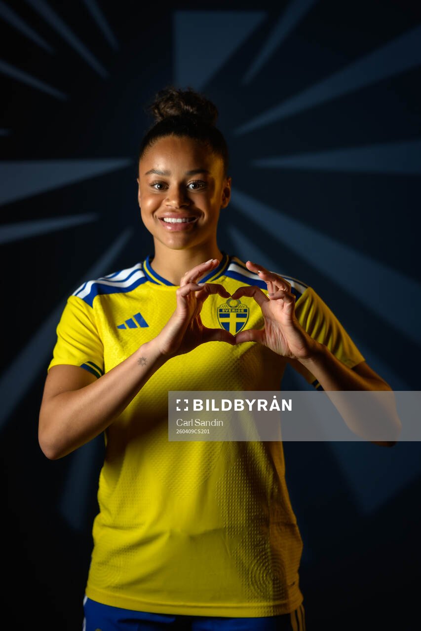Felicia Schröder of the Swedish women's national football