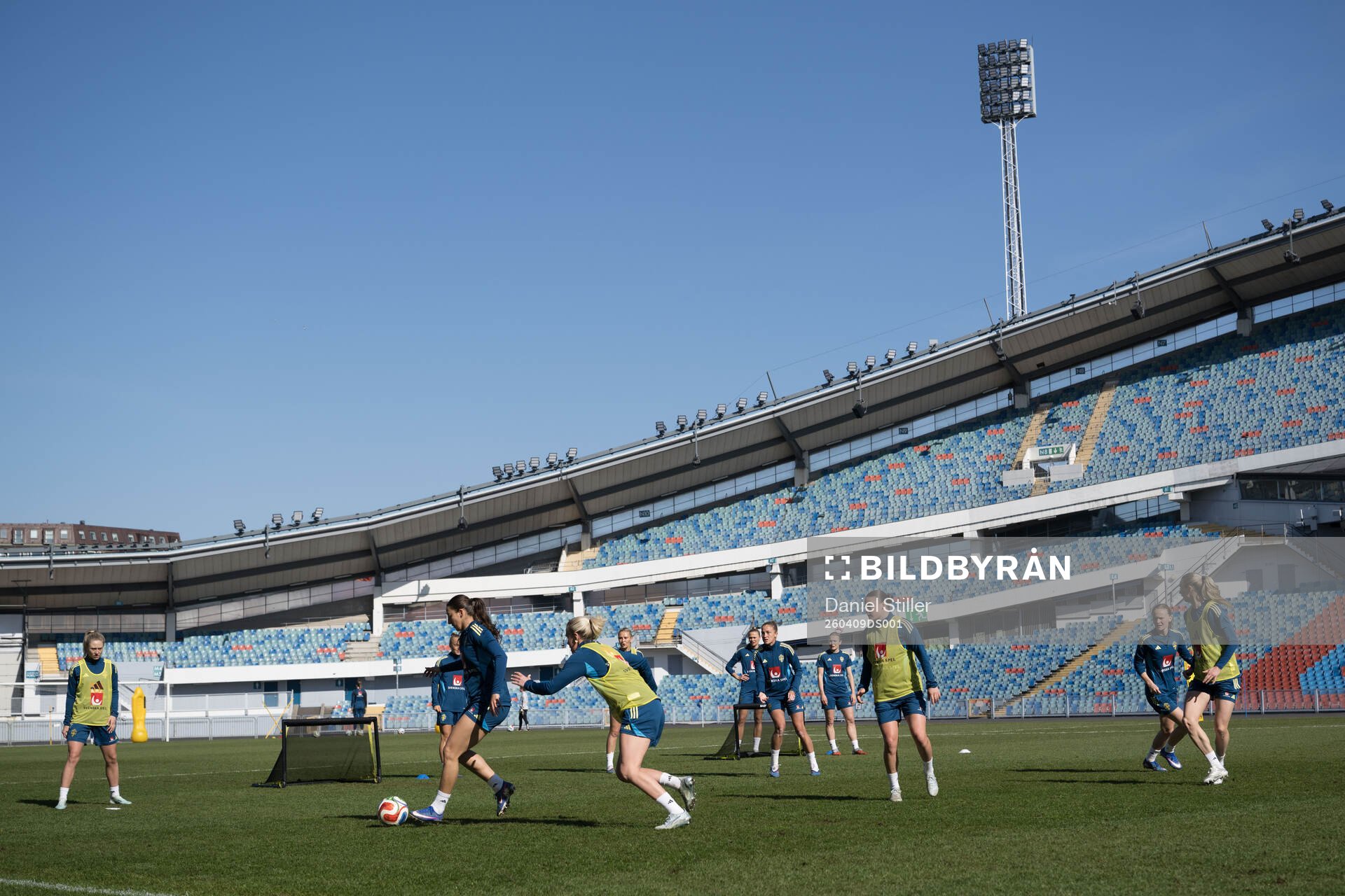 Rosa Kafaji at a training session with the women's national
