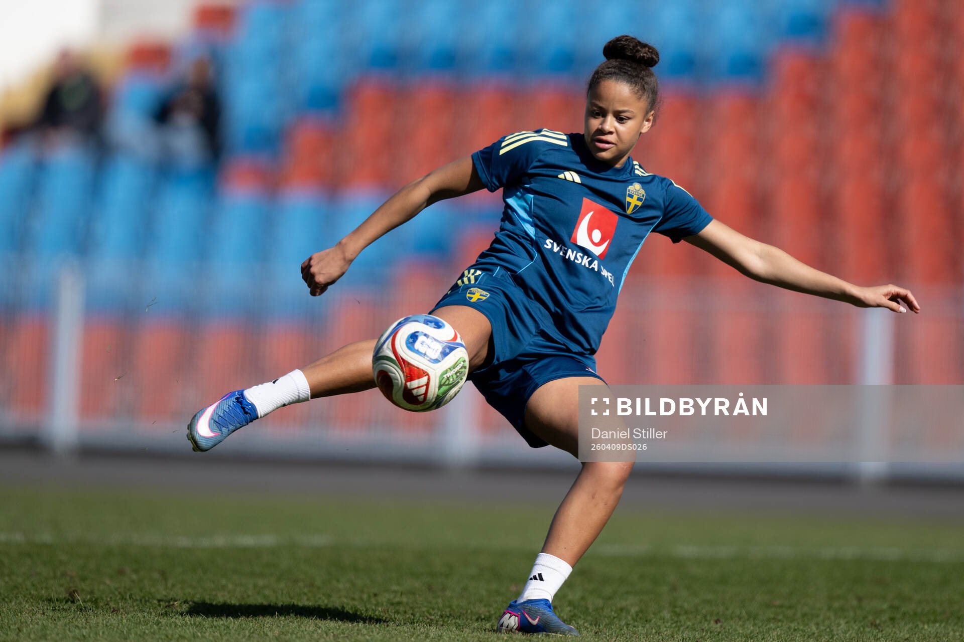 Felicia Schröder at a training session with the women's