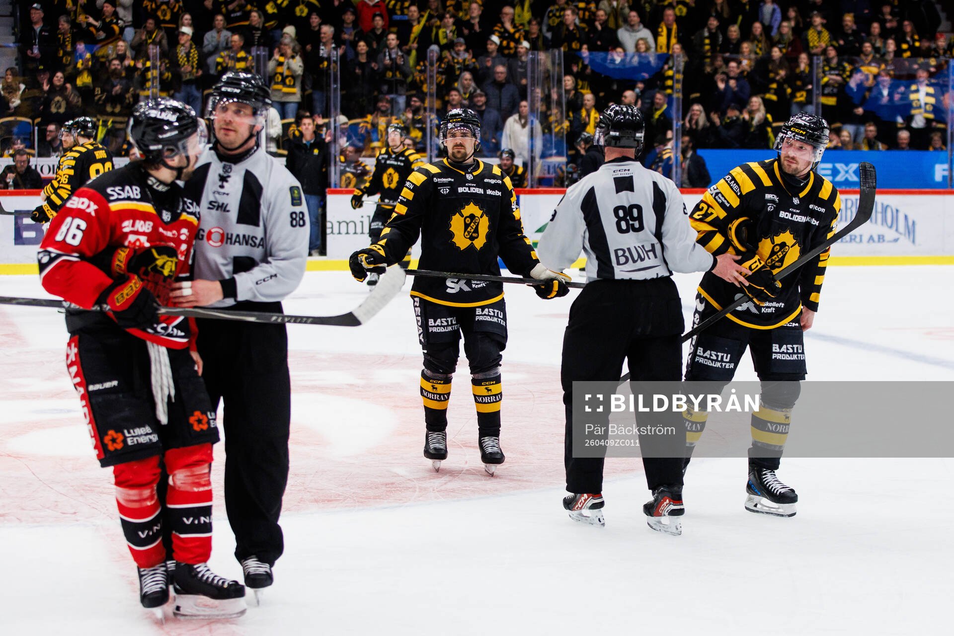 Luleås Mathias Bromé och Skellefteås Martin Lundberg