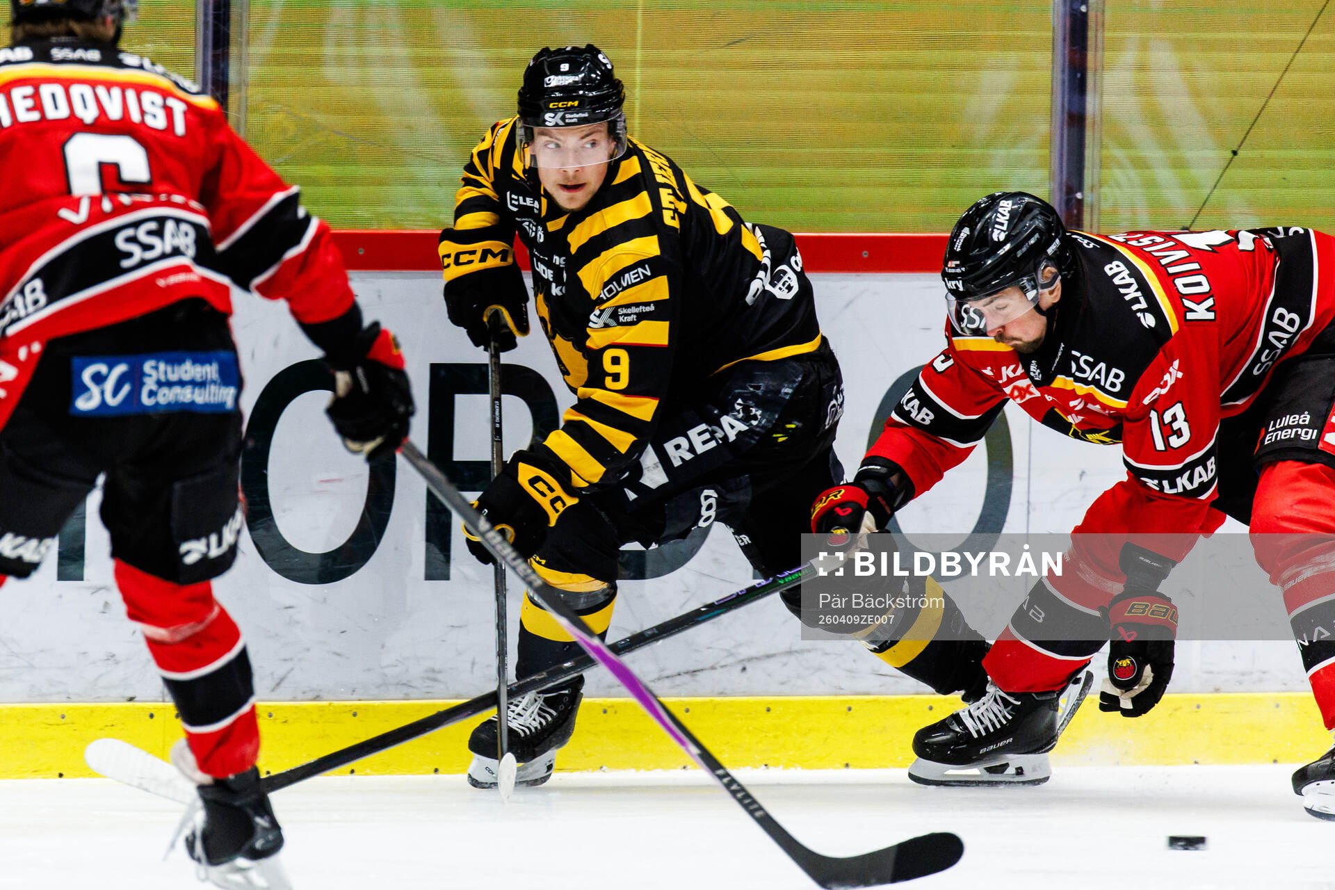 Skellefteås Victor Stjernborg och Luleås Eetu Koivistoinen